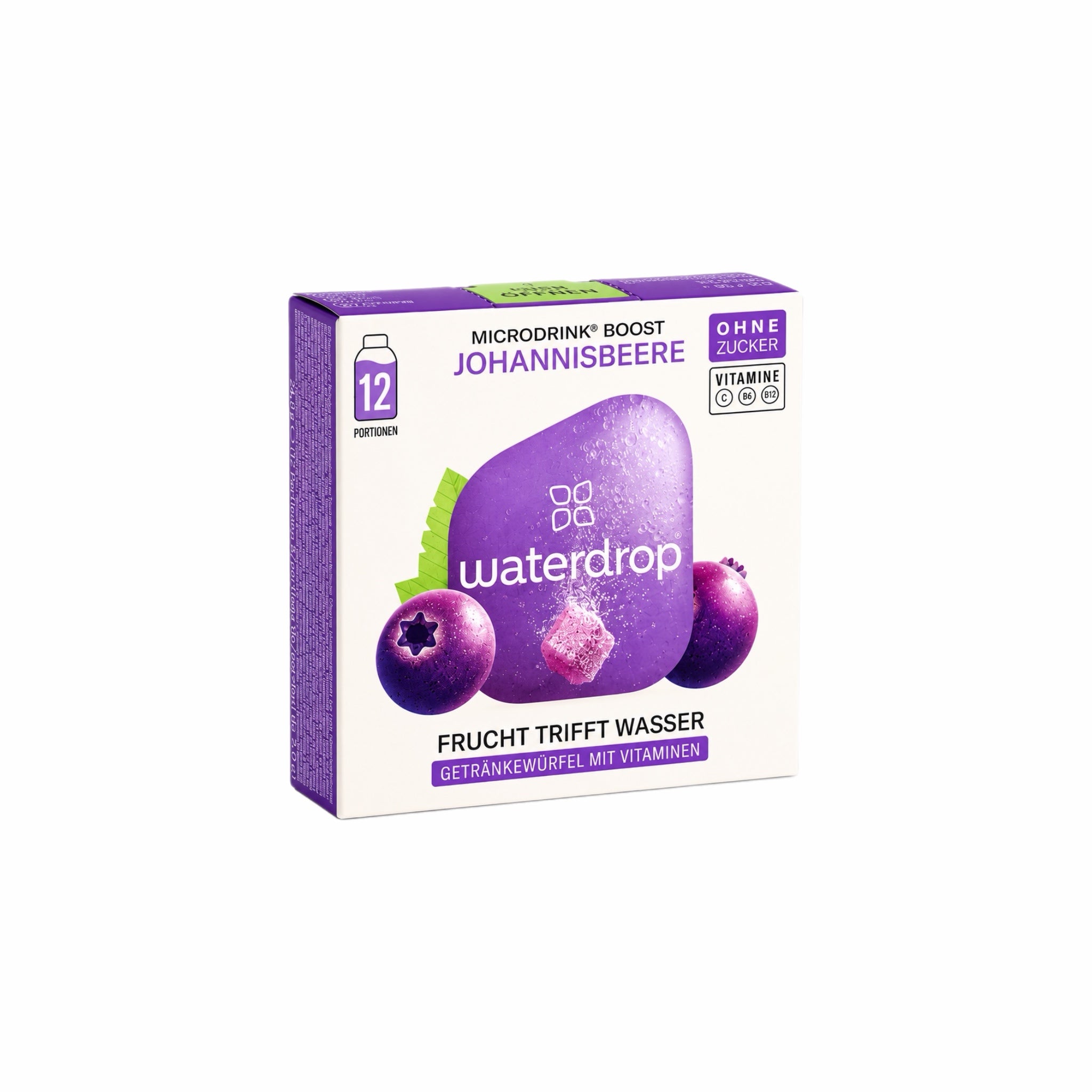 Waterdrop Microdrink Boost - Johannisbeere ohne Zucker 24g