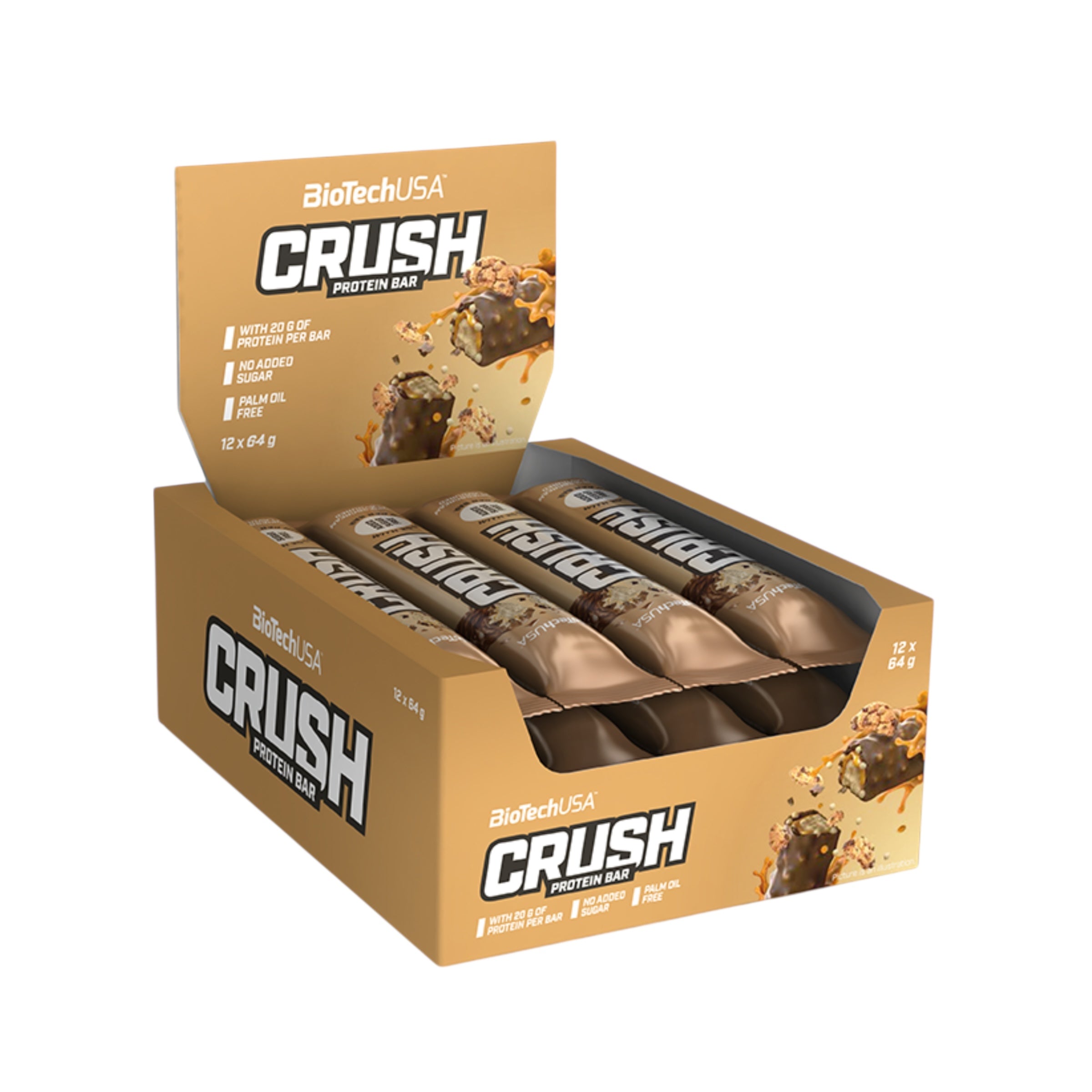 Protein Riegel Crush Cookies & Cream 12 x 64g