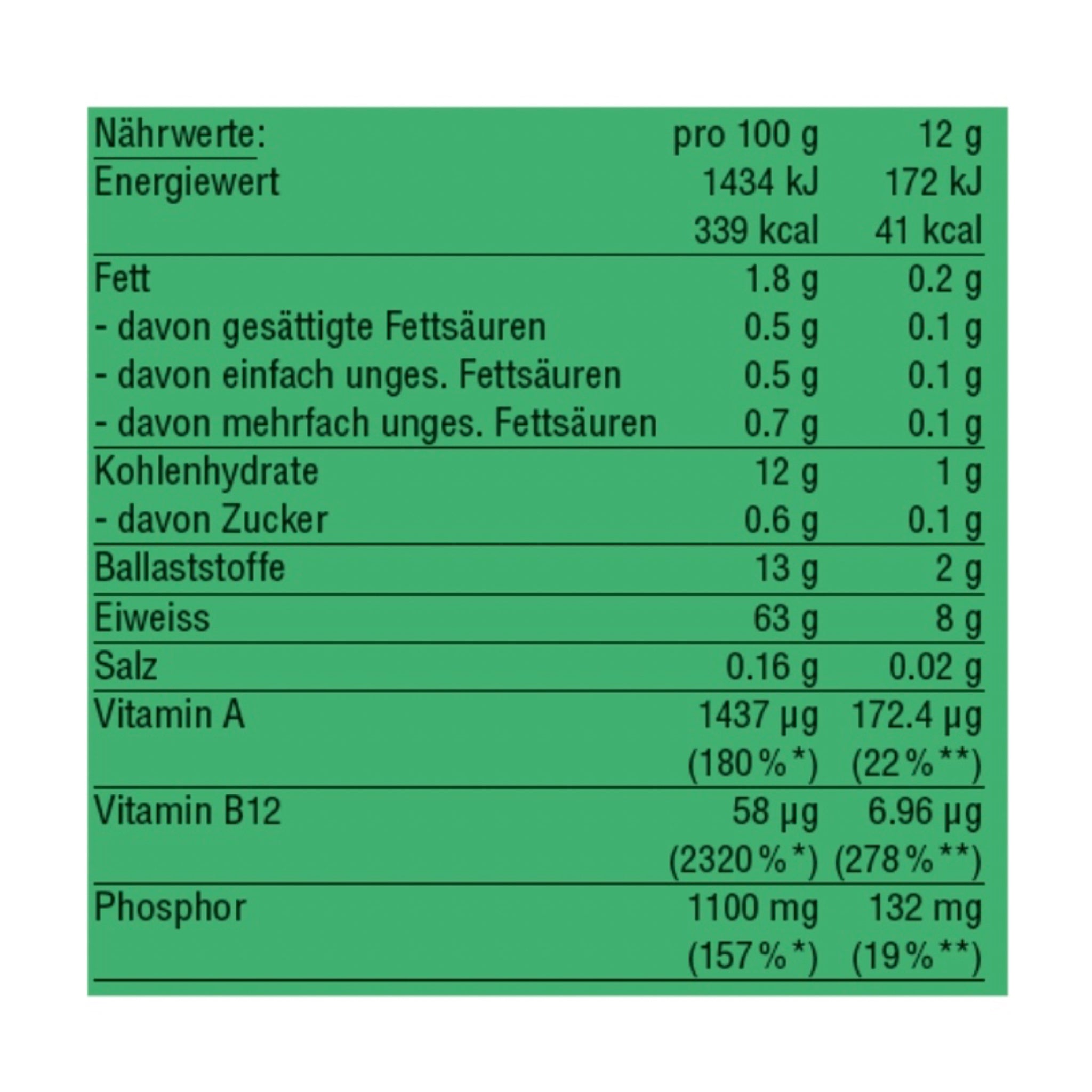 Chlorella Vulgaris en poudre bio 175 g
