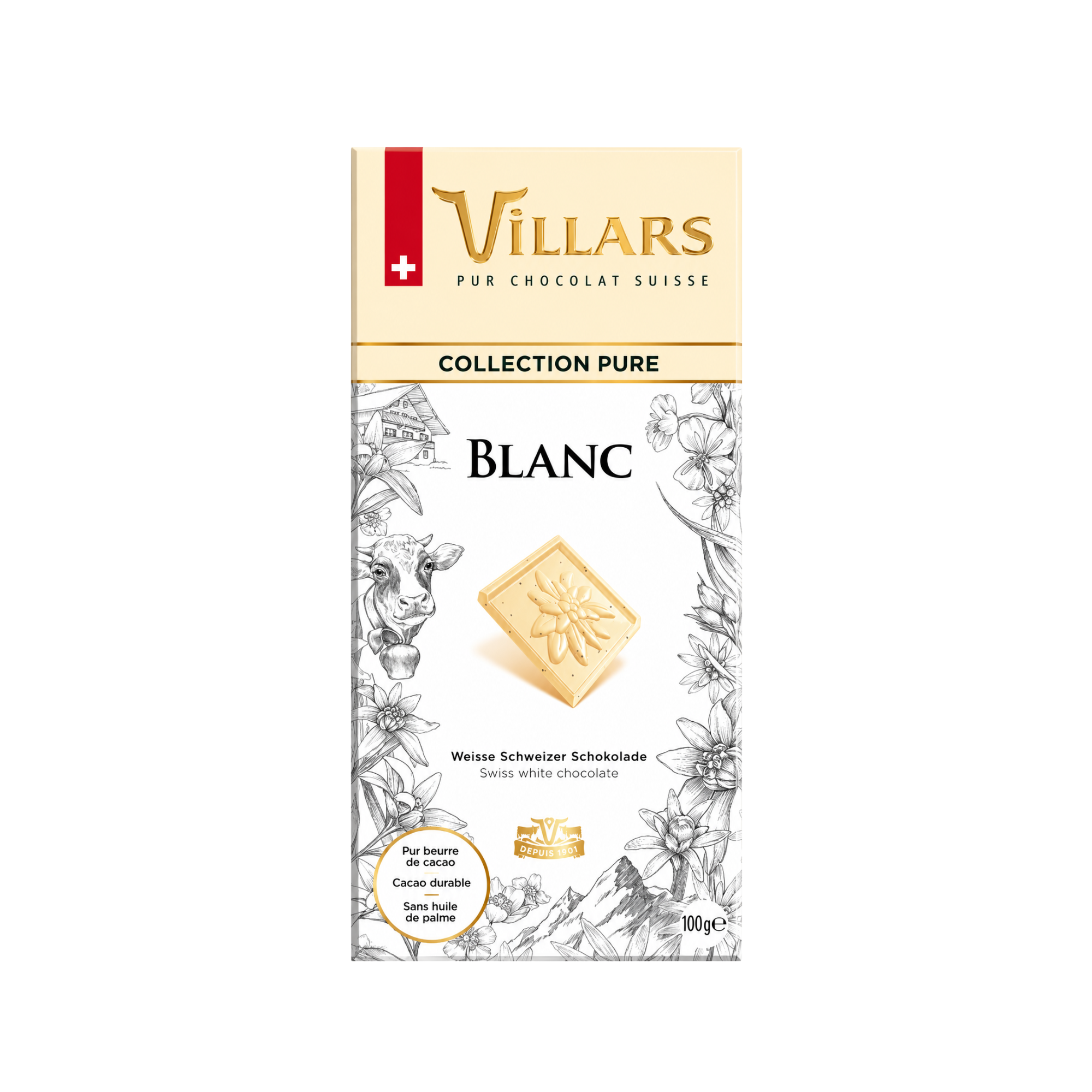Schweizer Schokolade Weiss 100g