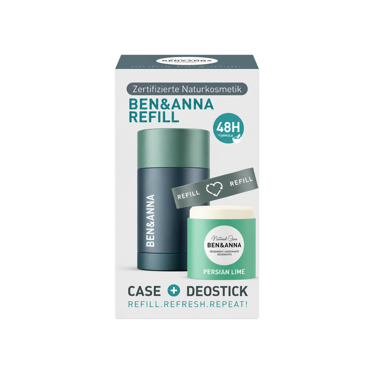 Natürlicher Deo Stick Starterset Refill - Lime 40g