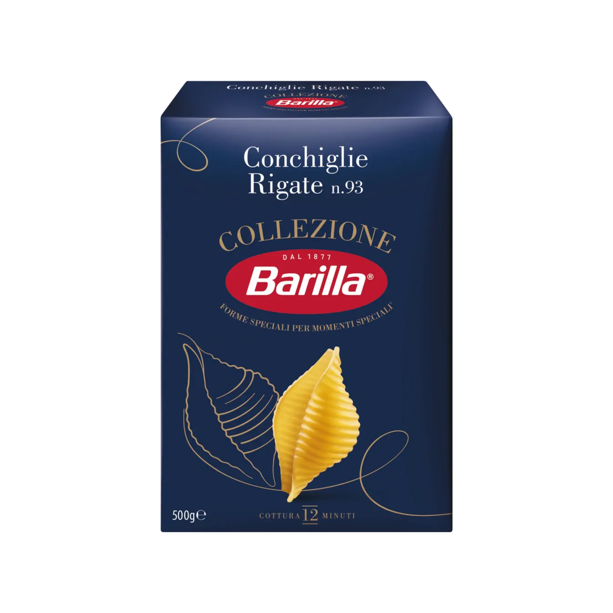 Barilla Conchiglie Rigate n° 93 - 500 g