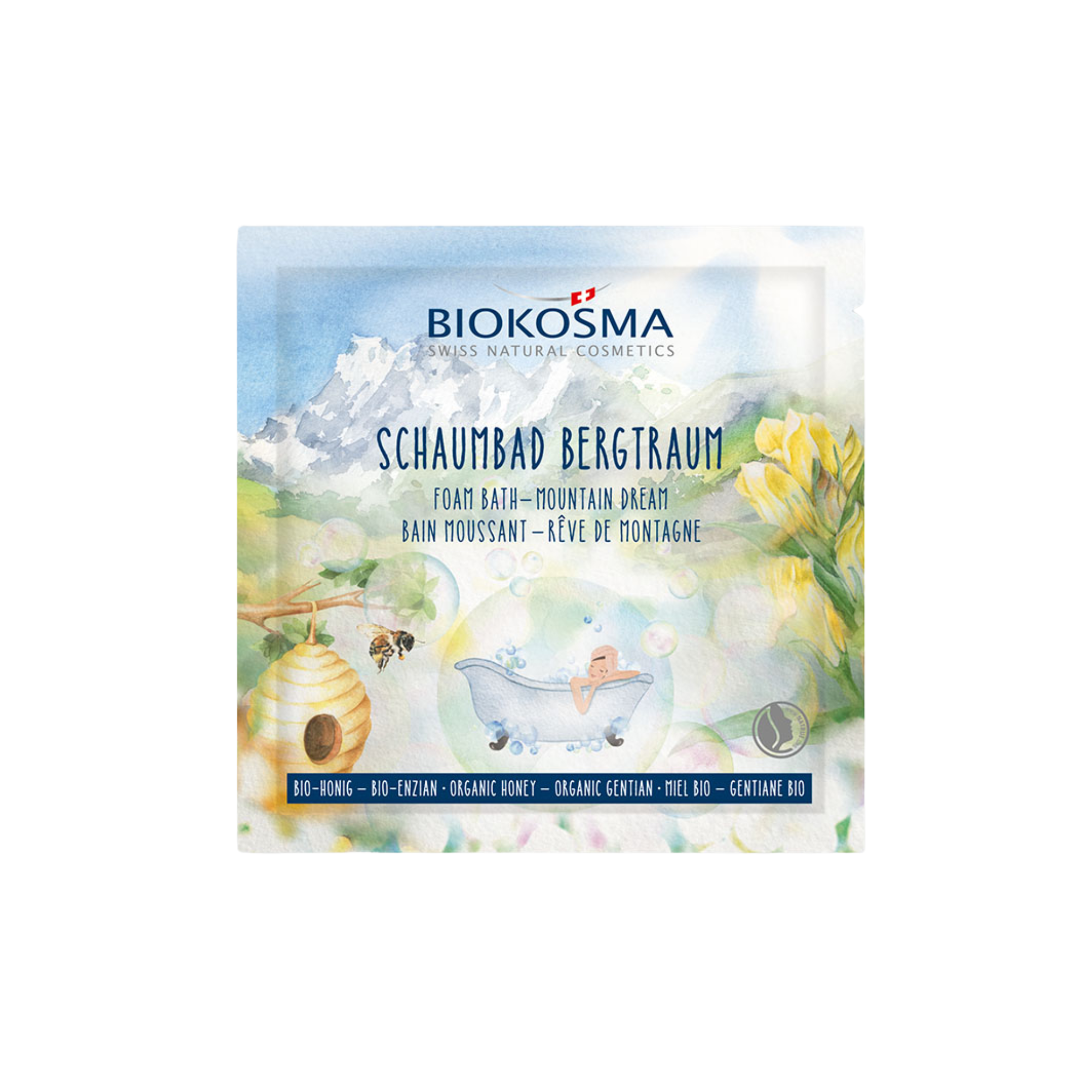 Schaumbad Bergtraum - Enzian & Honig Bio 25ml