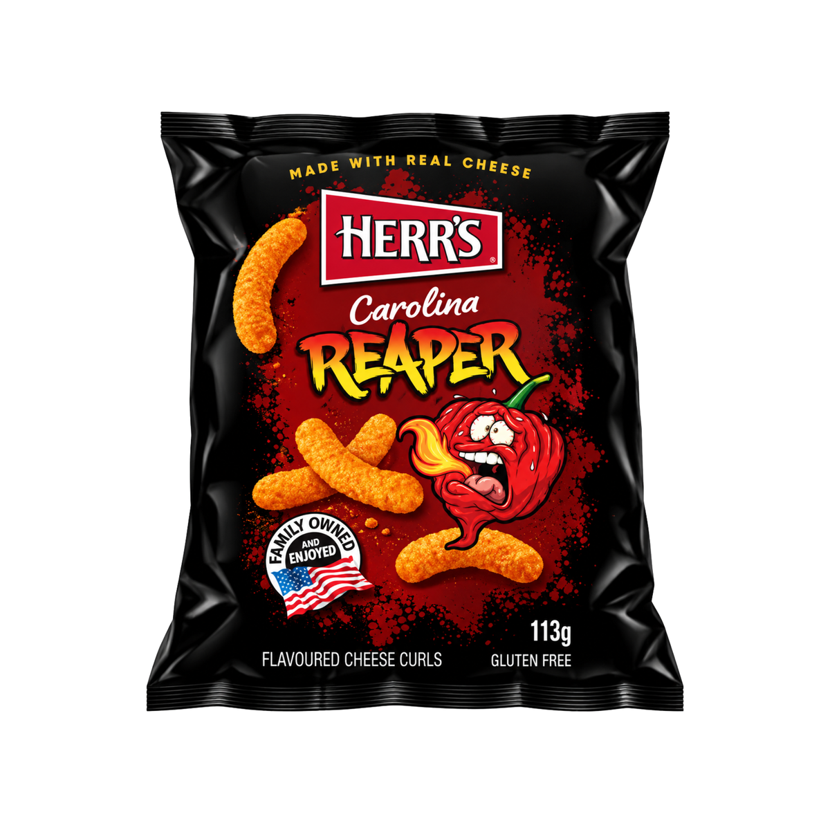 Carolina Reaper Cheese Curls 113g