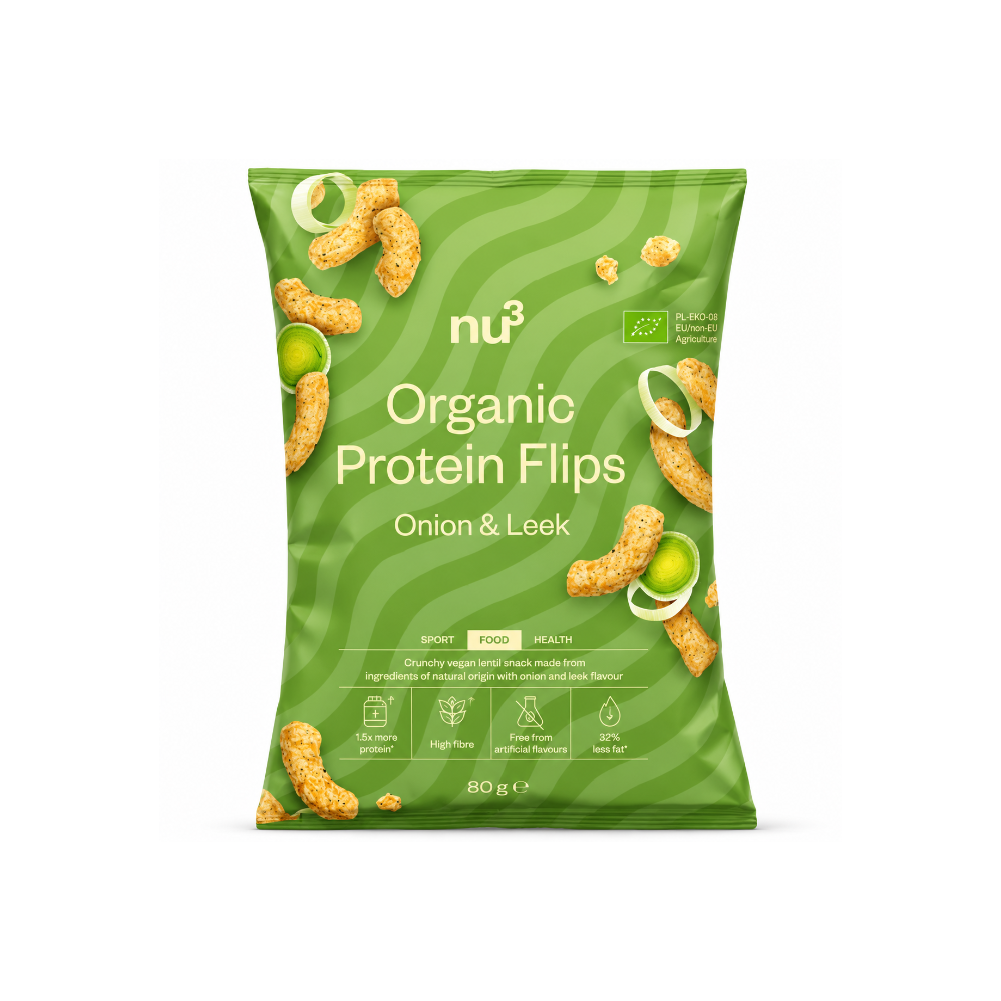 Protein Flips Bio - Oignon-Poireau 80g