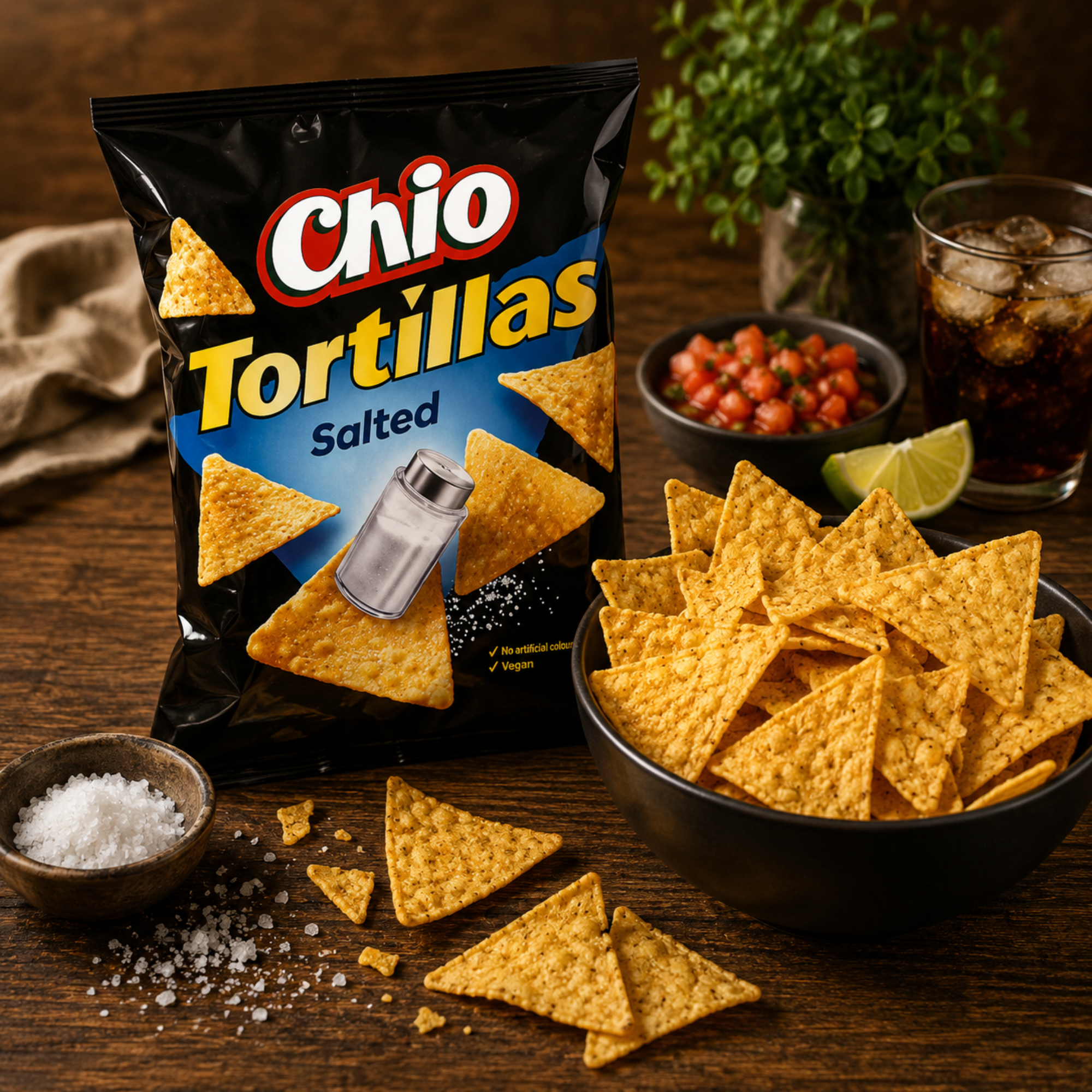 Chips de tortilla salées 110 g