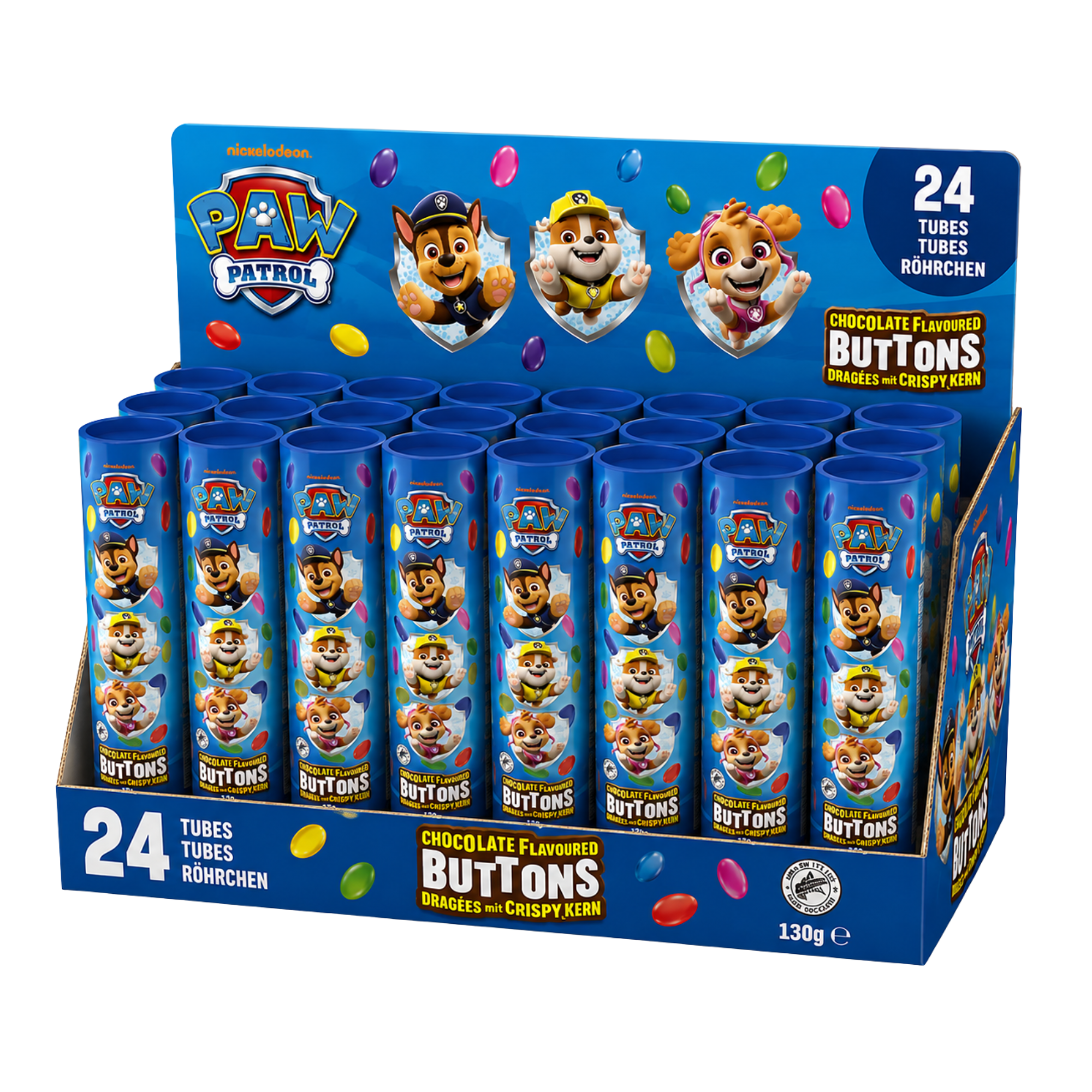 Paw Patrol Chocolate Buttons 24 x 130g