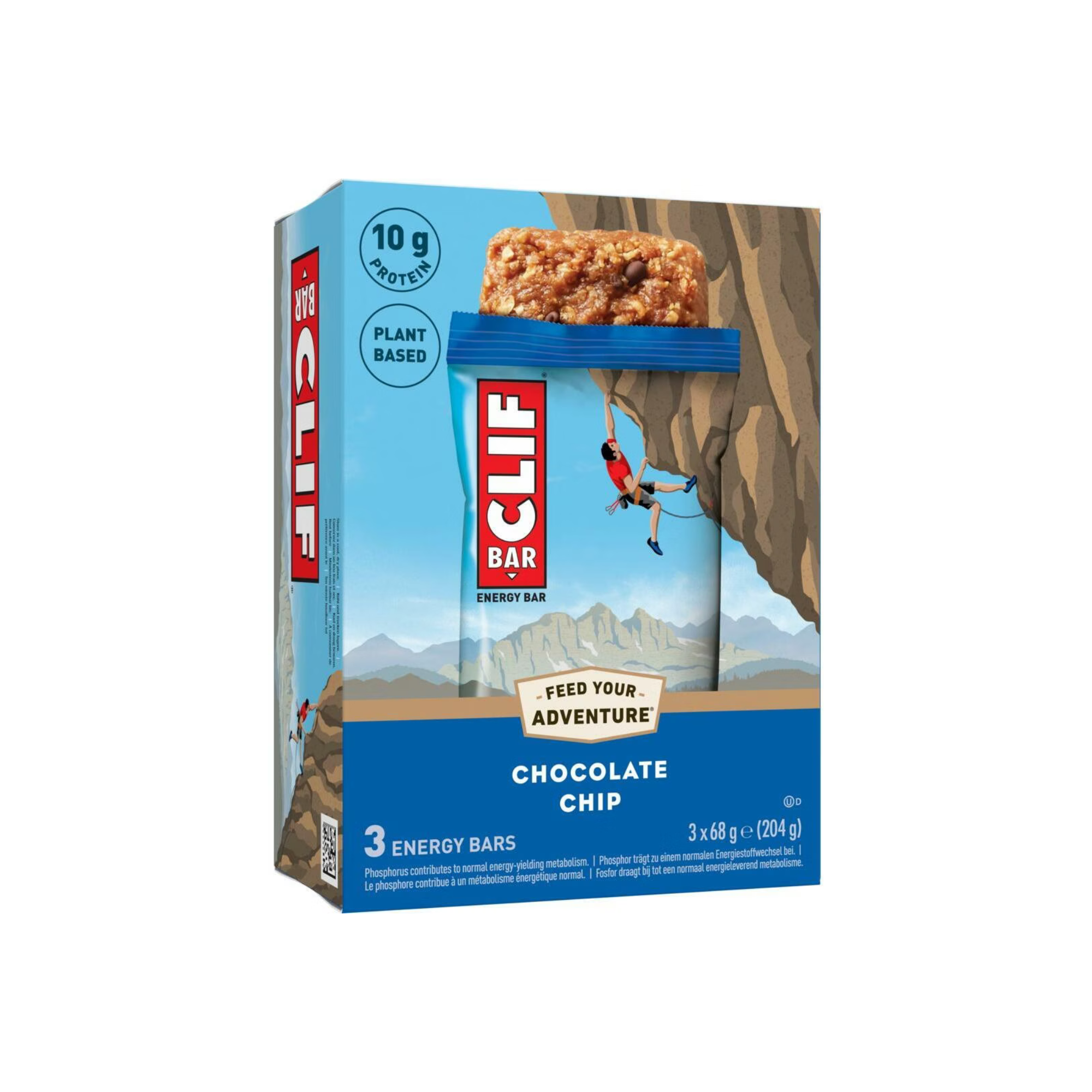 CLIF Bar Chocolate Chip 3er Pack - 204g