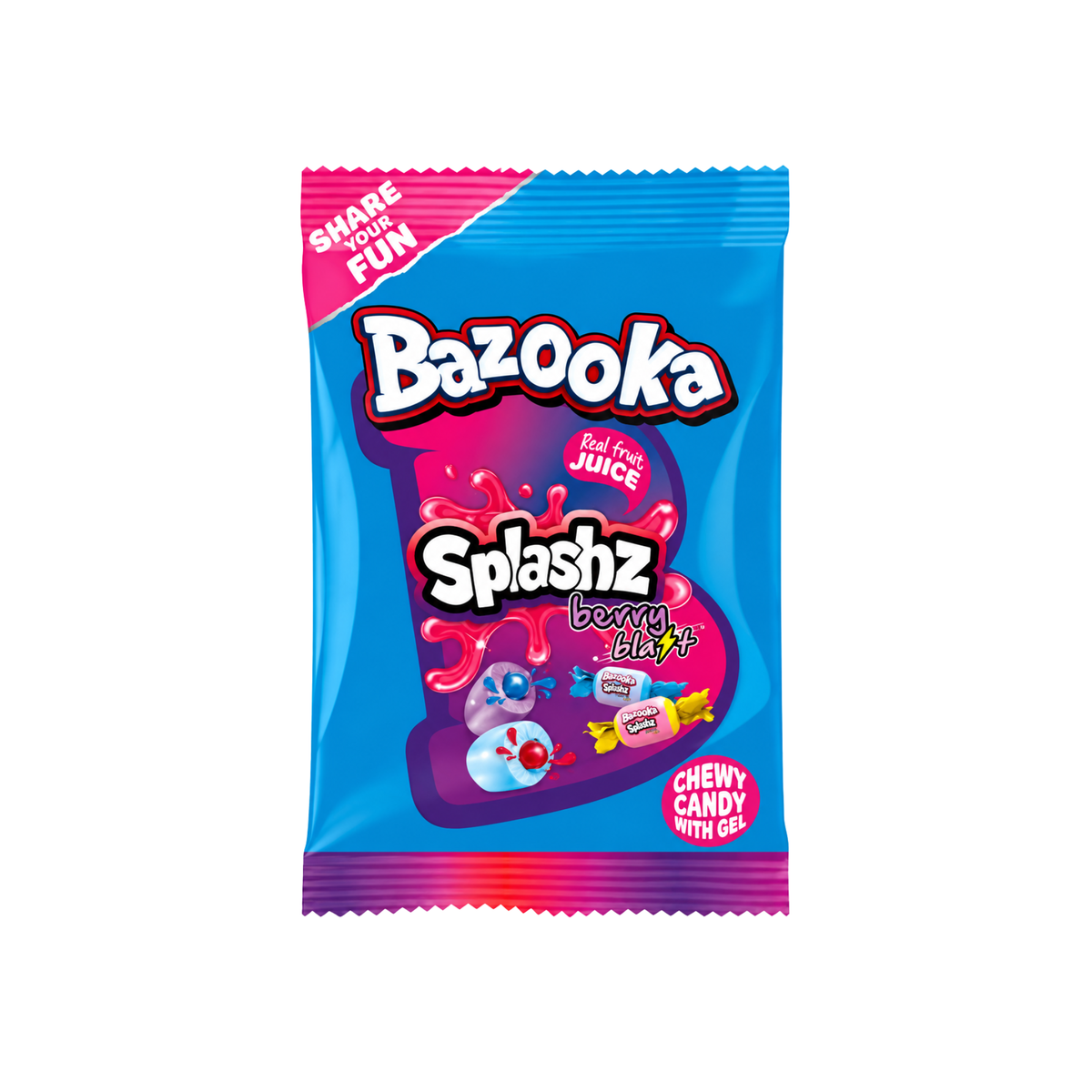 Kaubonbons Splashz Berry Blast 120g