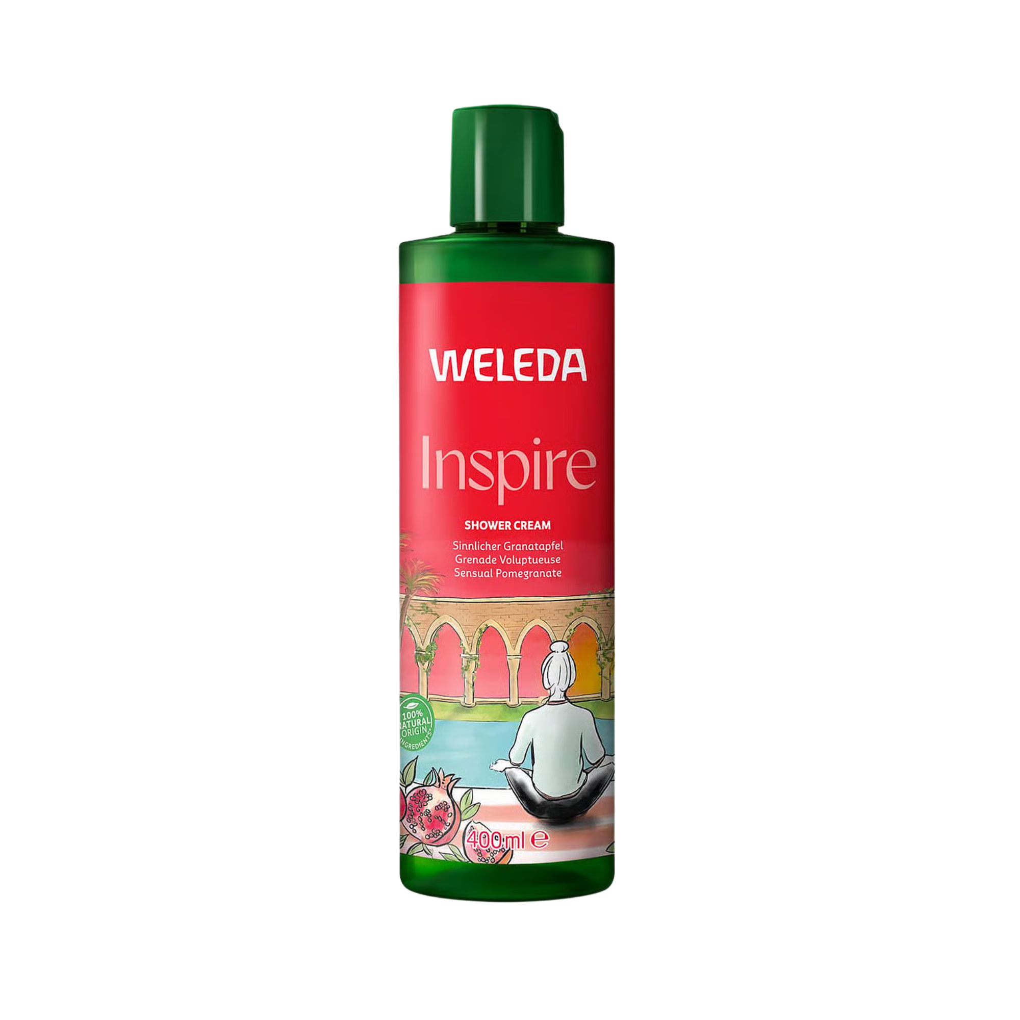 Inspire Shower Cream Pomegranate Organic 400ml