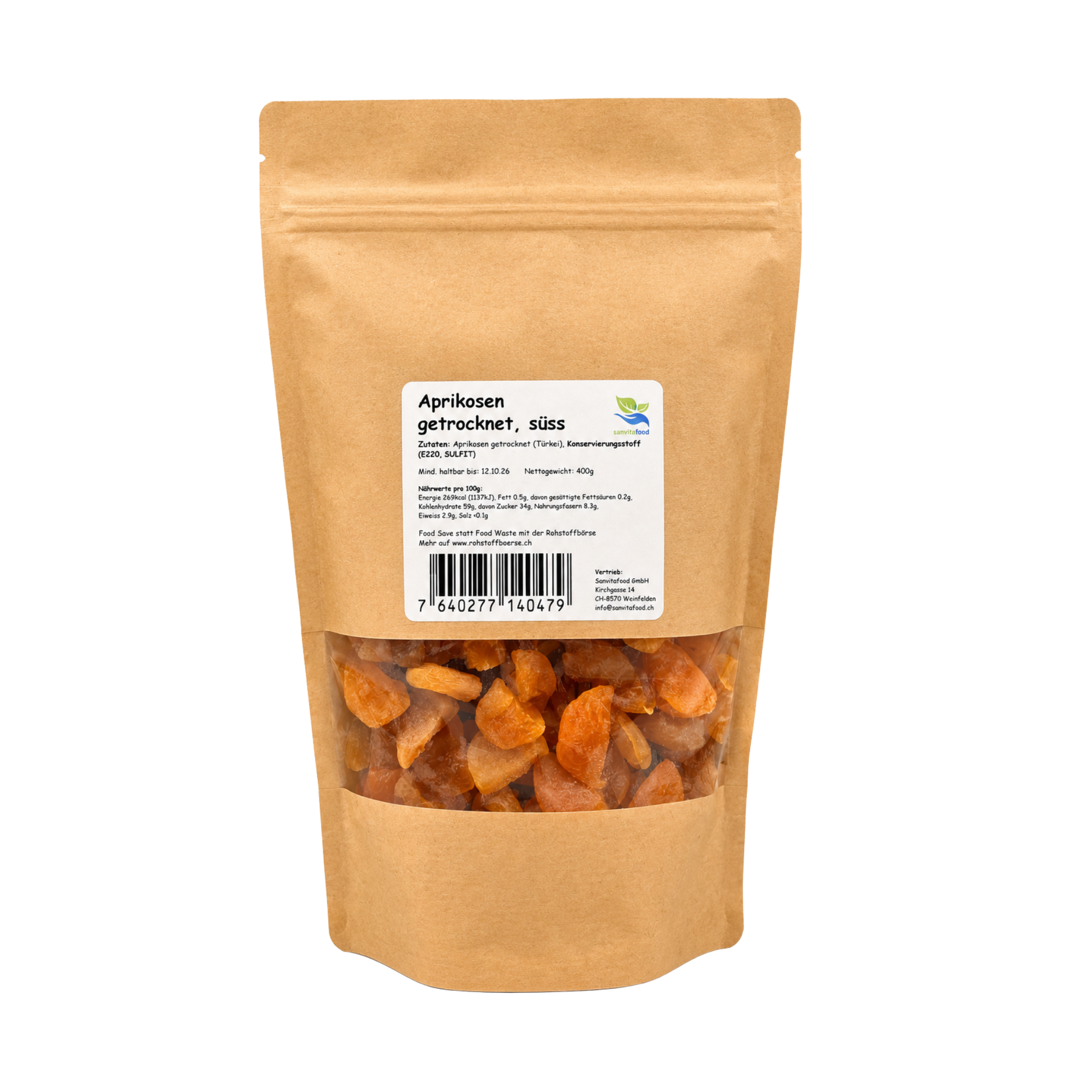 Abricots secs 400g