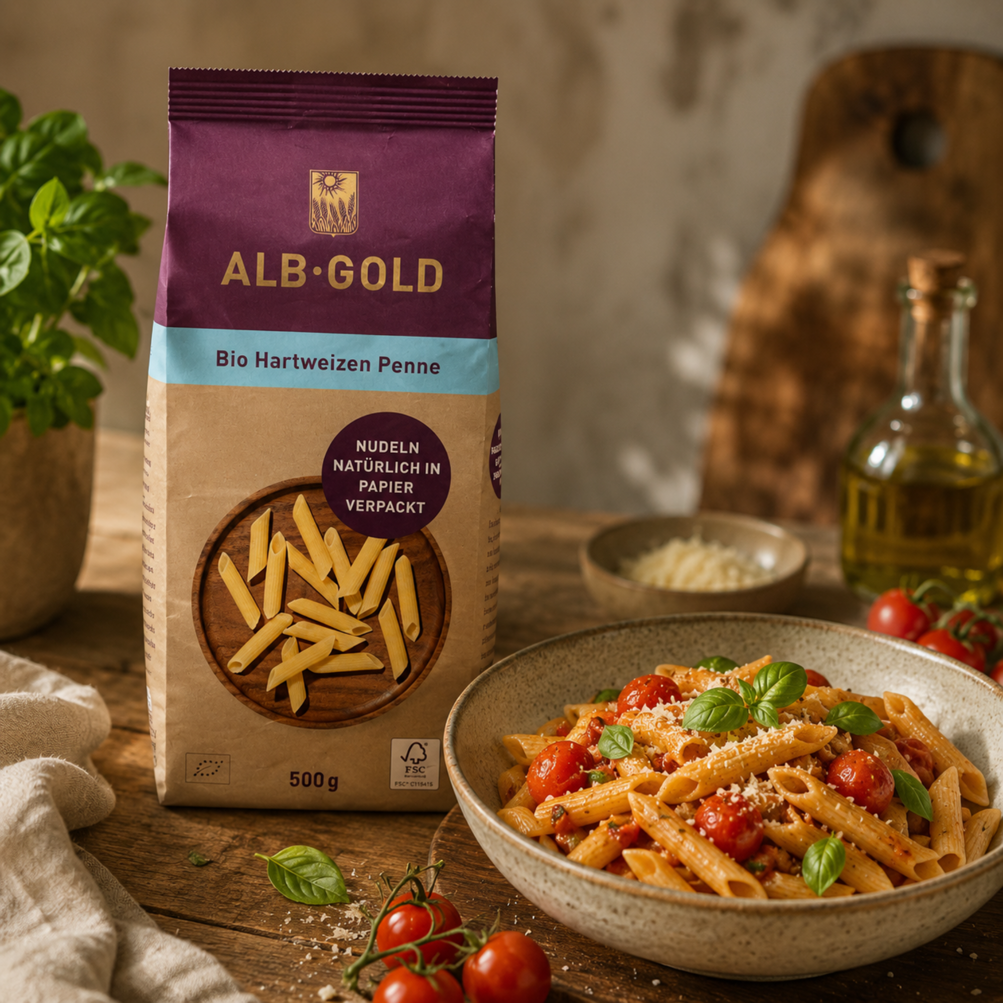Hartweizen Pasta Penne Bio 500g
