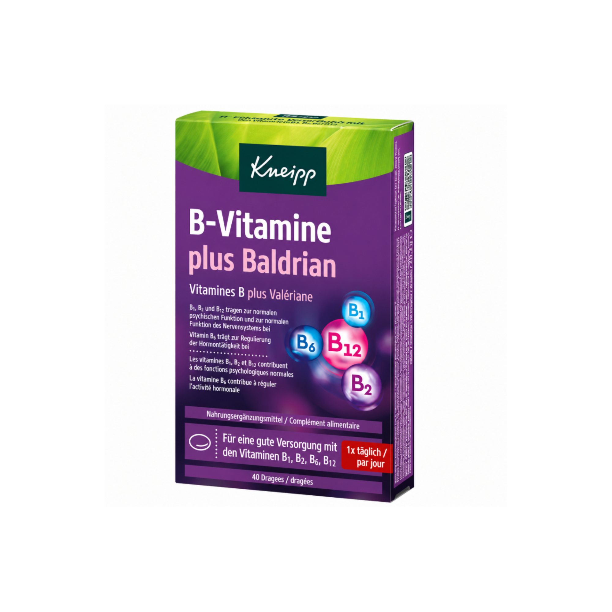 B-Vitamine + Baldrian - 40 Dragees