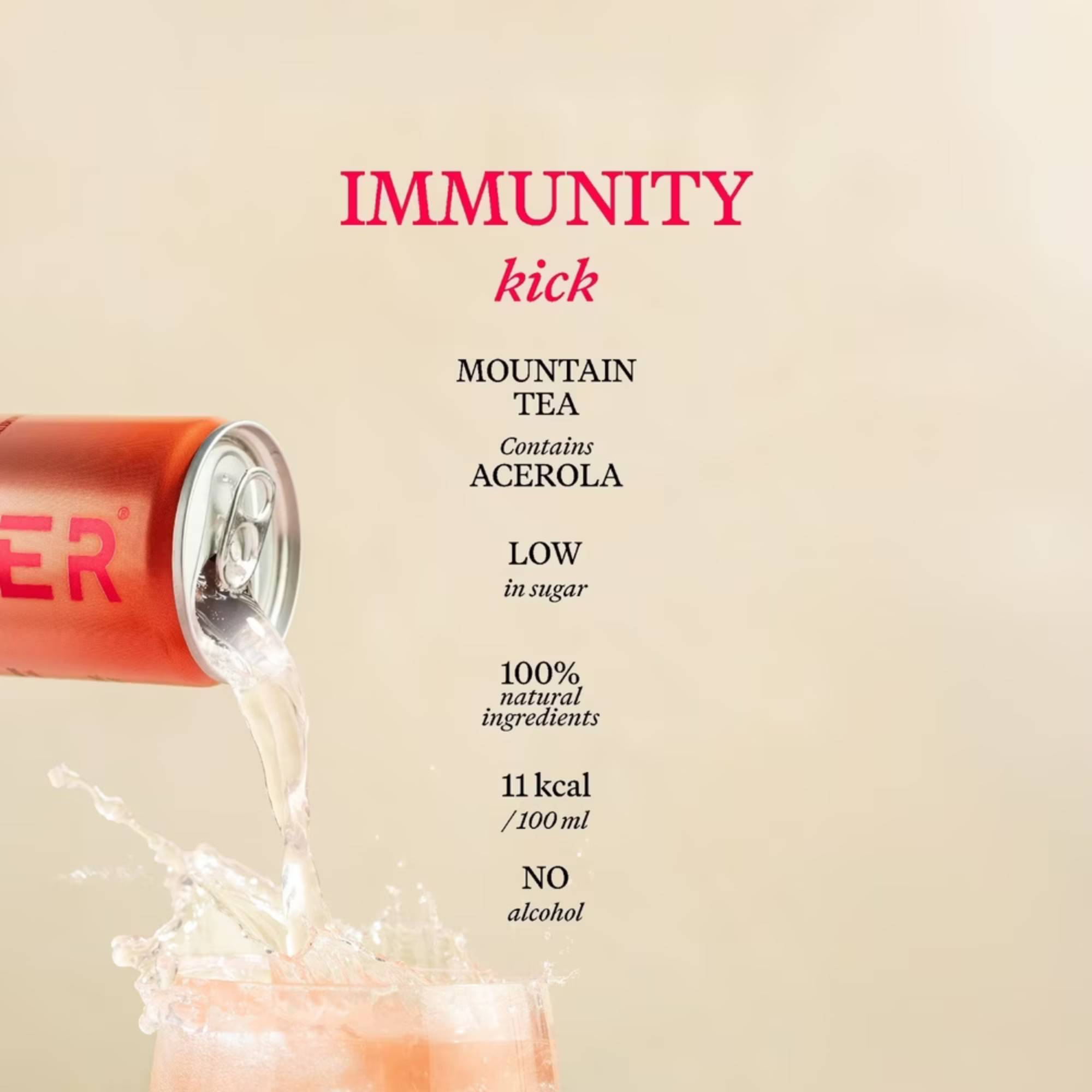 Gimber Energy Drink - Immunity Organic 12 x 250ml