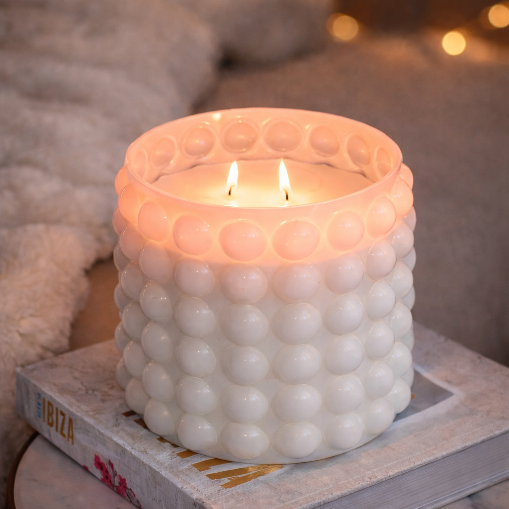 Duftkerze Bubbles - Sandal & Rose