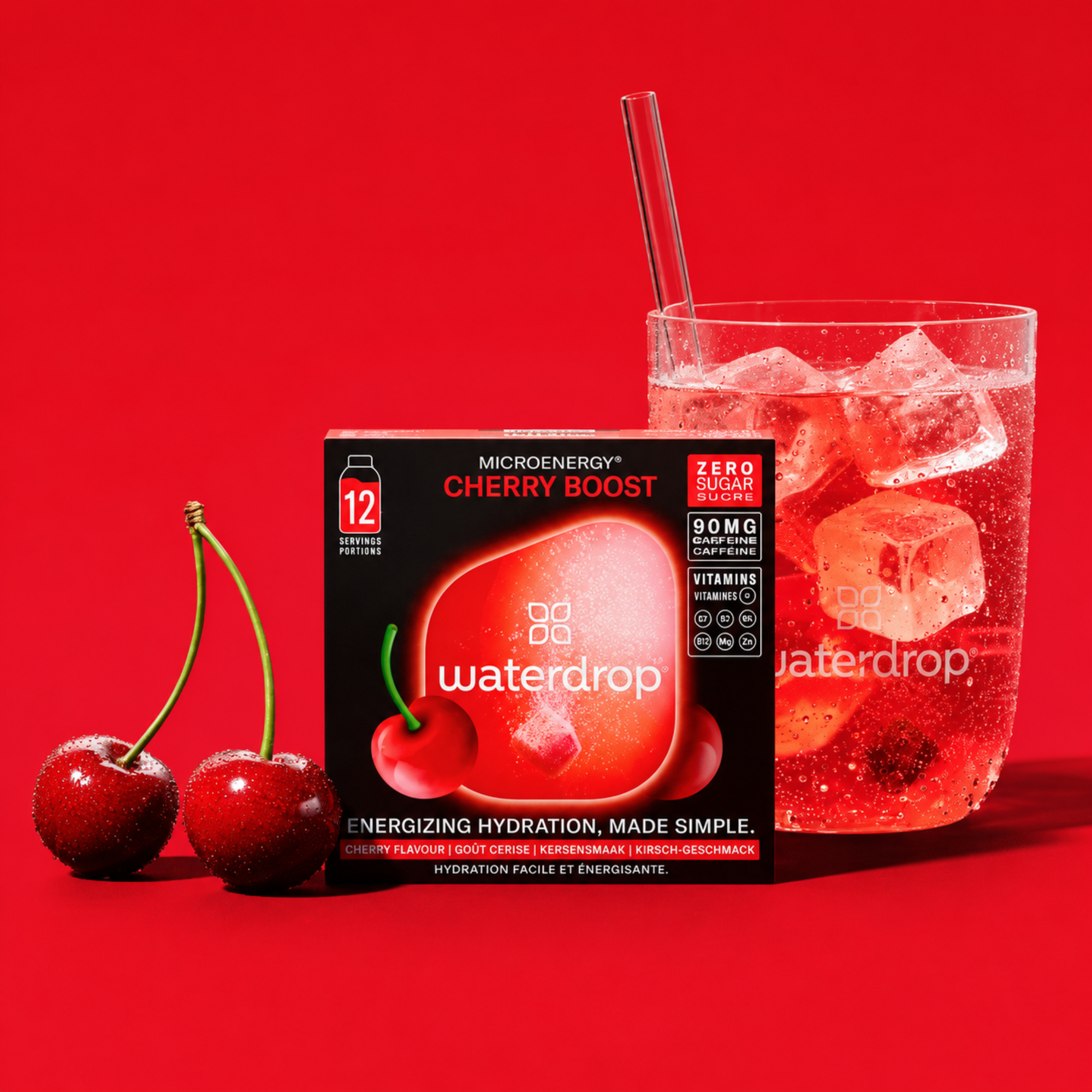 Waterdrop Microenergy Boost - Kirsche ohne Zucker 25g
