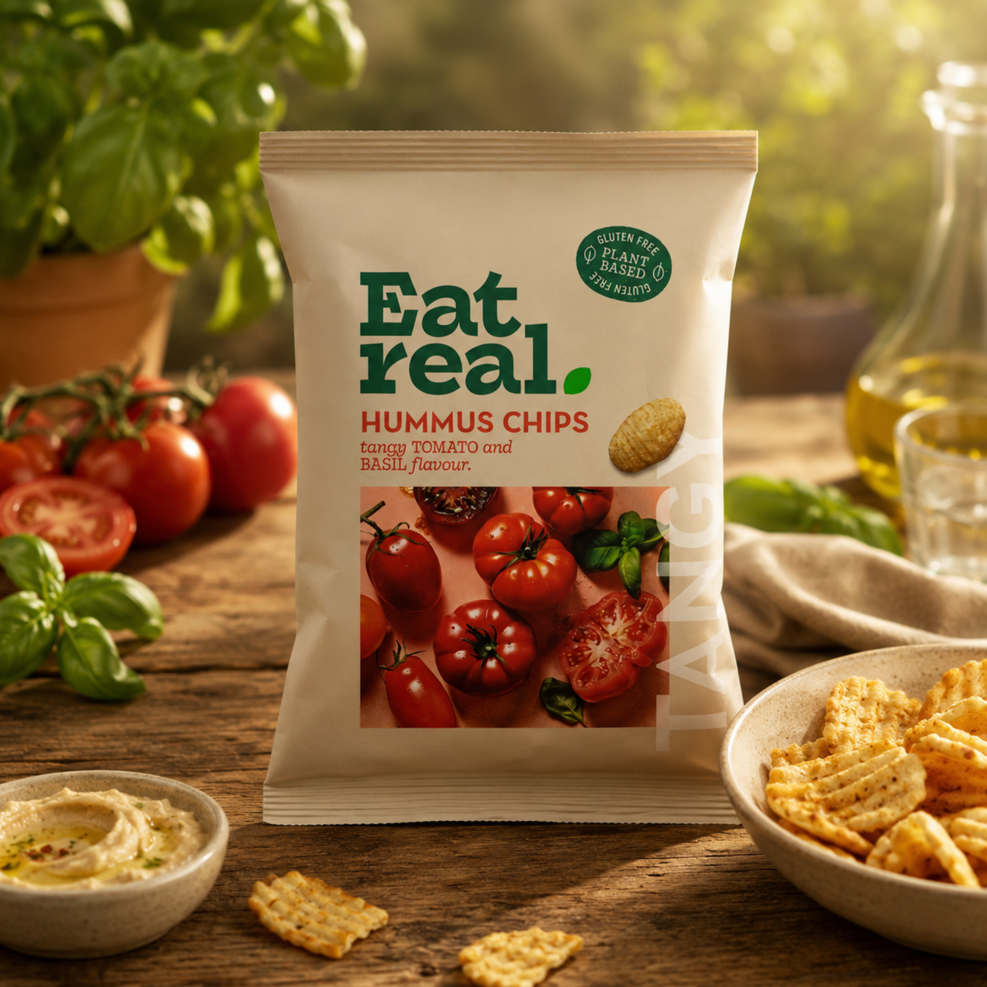 Hummus Chips Tomato Basil 110g