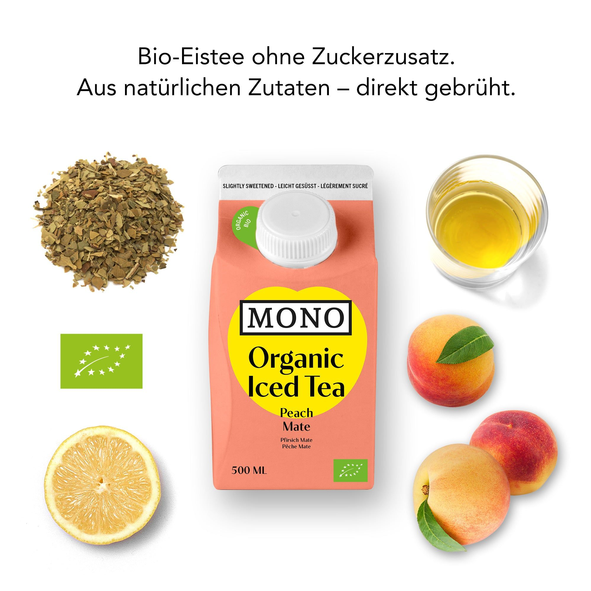 Iced Tea Peach Mate Organic 500ml