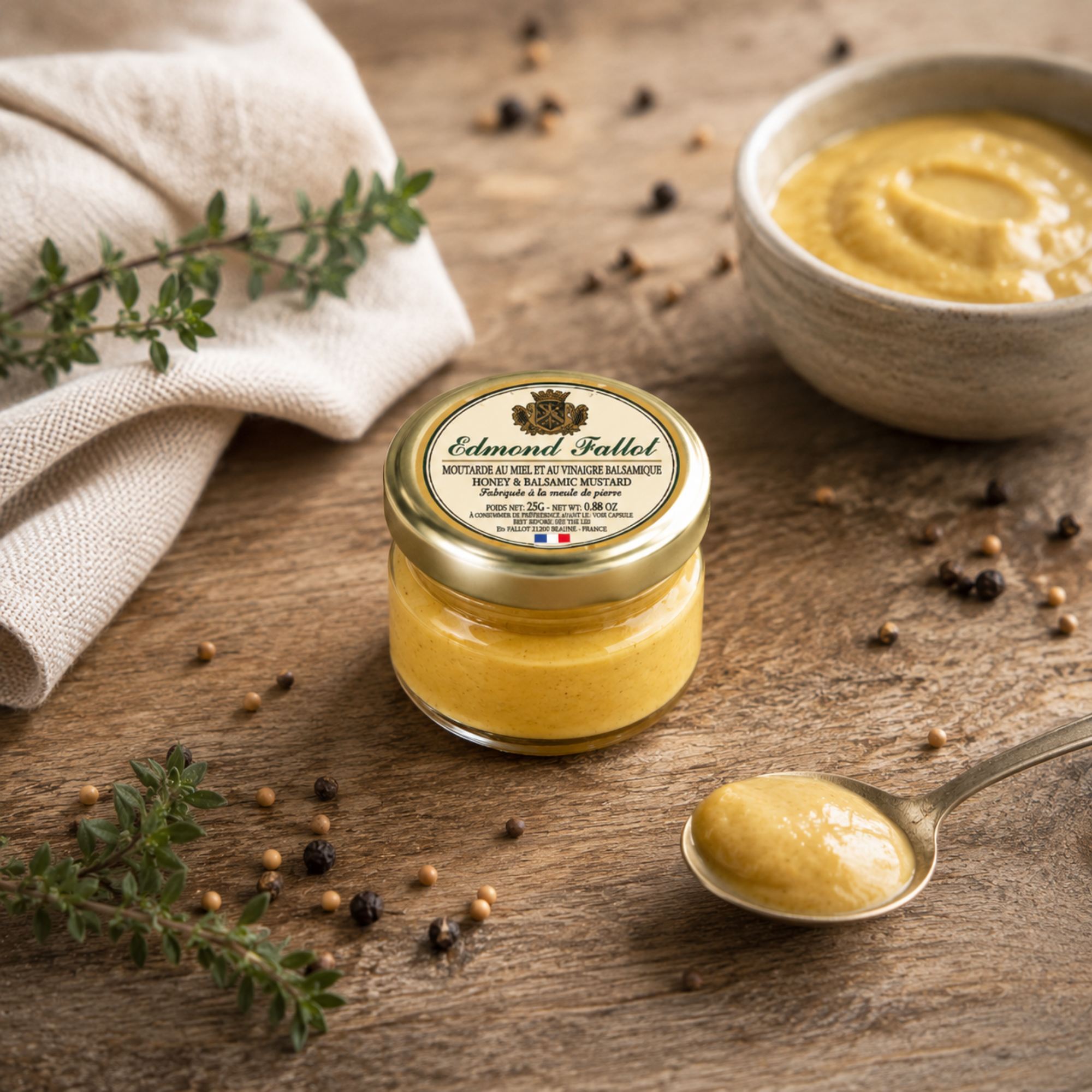 Dijon Senf mit Honig & Balsamico 25g