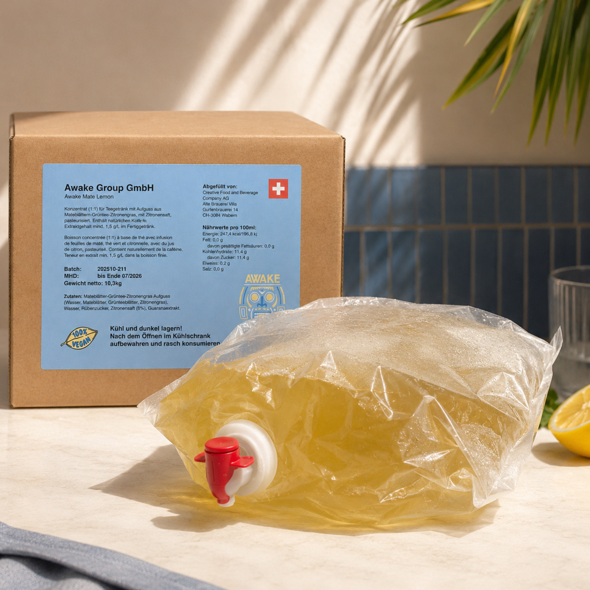 Awake Mate Lemon - Getränkekonzentrat 10,3kg