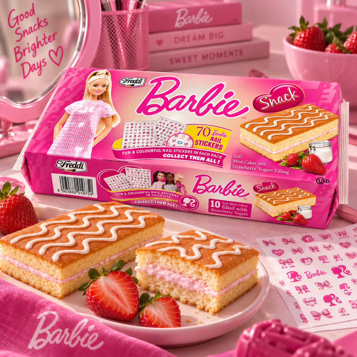 Barbie Snack Strawberry-Yogurt 250g