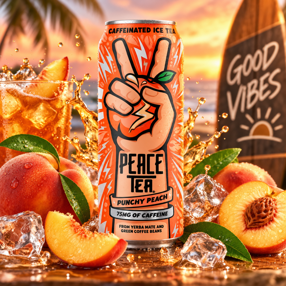 Peace Tea Punchy Peach 500ml