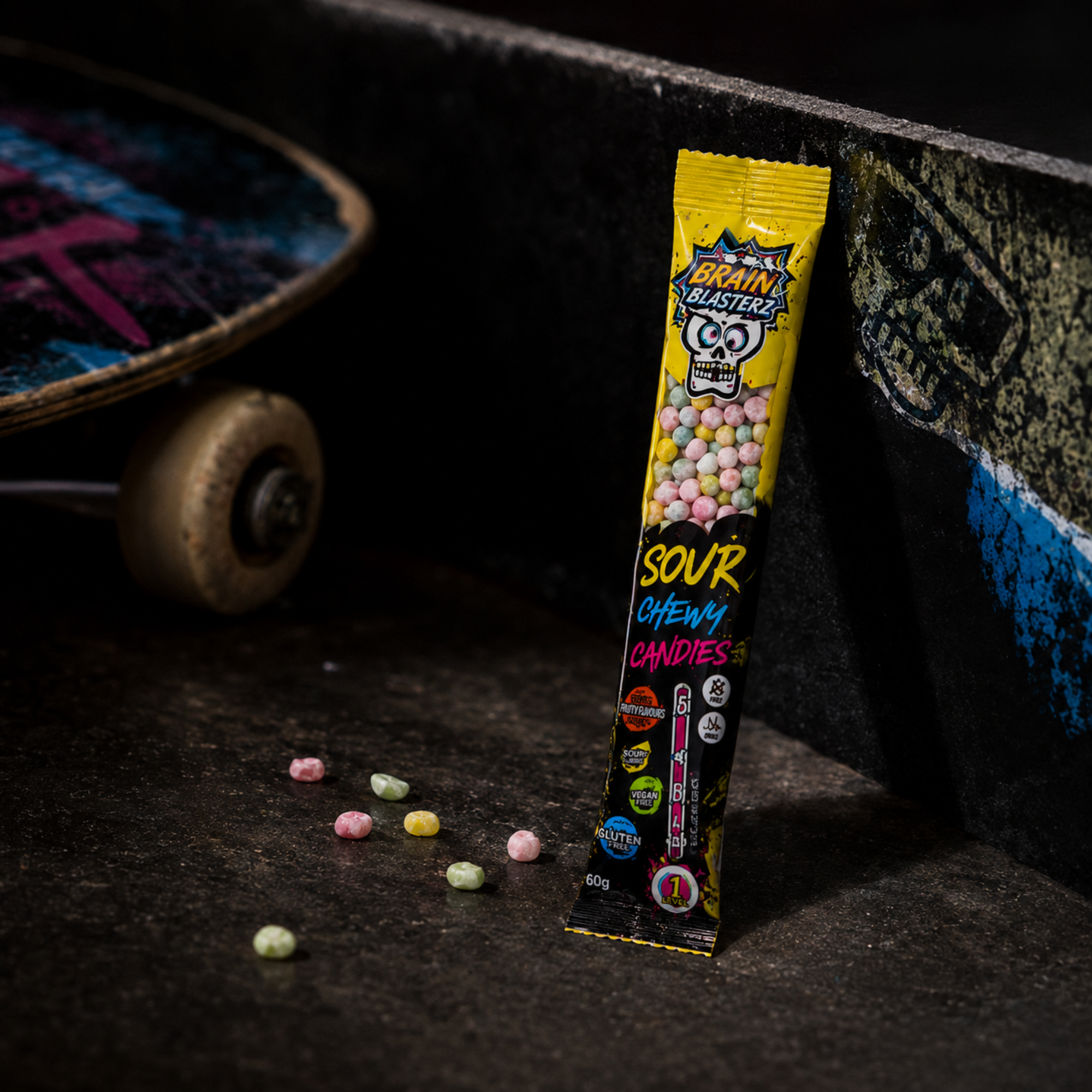 Brain Blasterz Sour Chewy Candies 60g