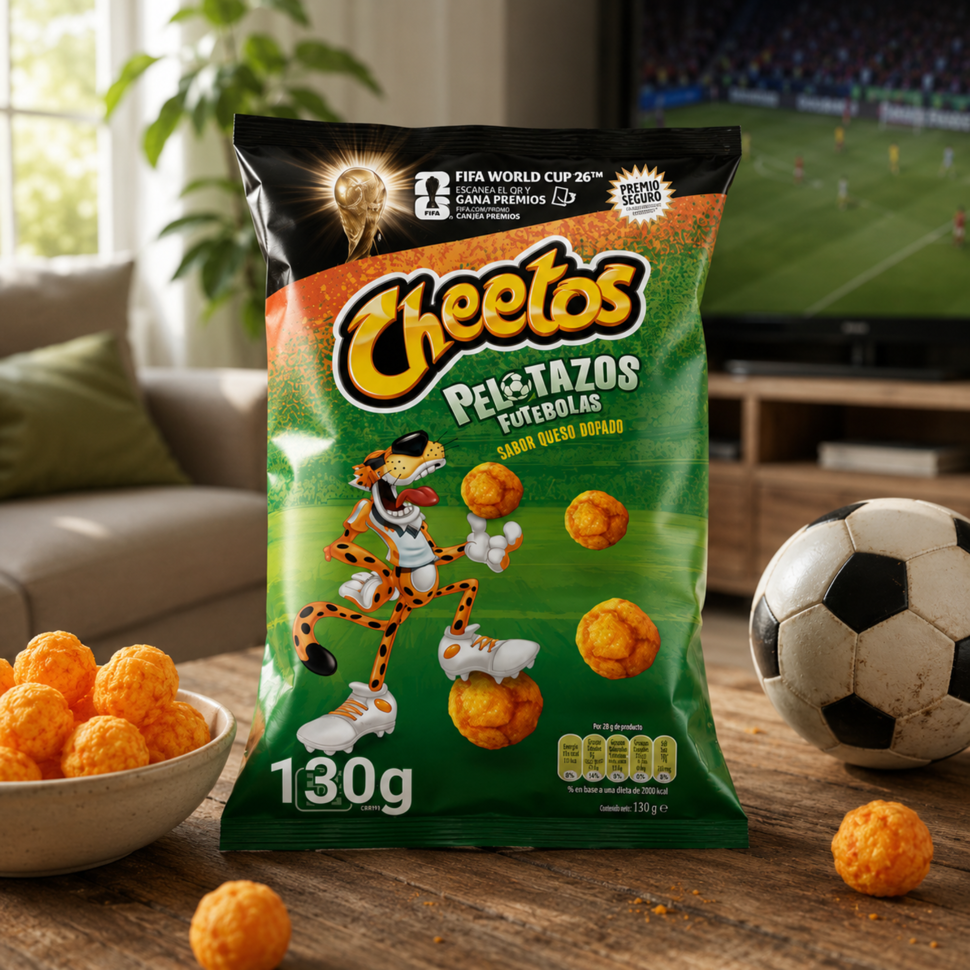 Cheetos Cheese Pelotazos Fussbälle 130g