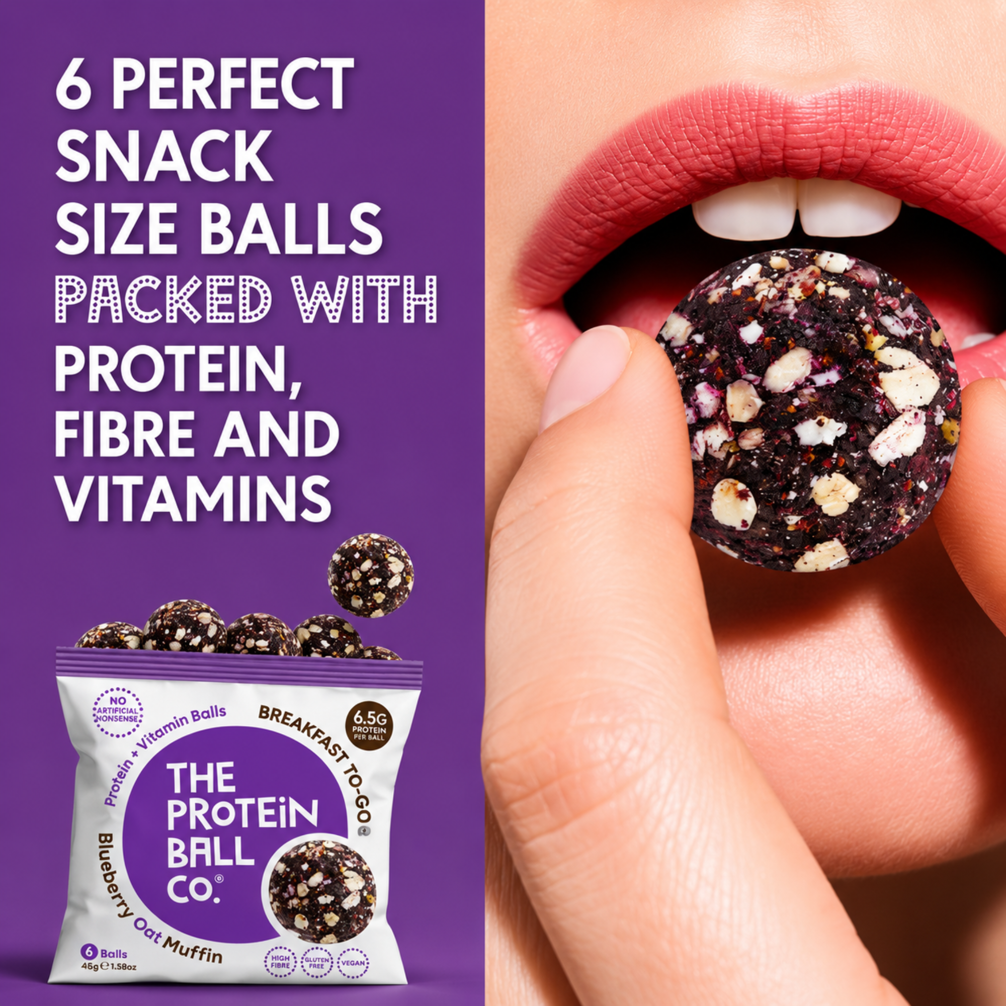 Protein Balls Blueberry Oat Muffin 45g