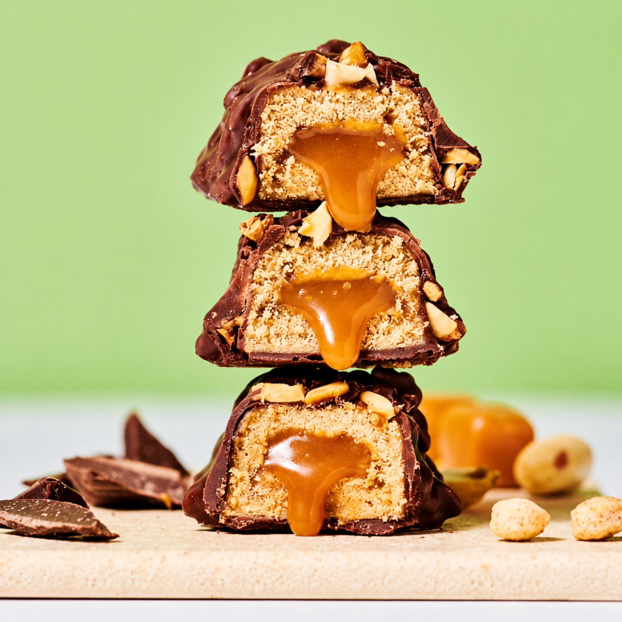 Protein Riegel Creamy Core - Chocolate Peanut Caramel Vegan 45g