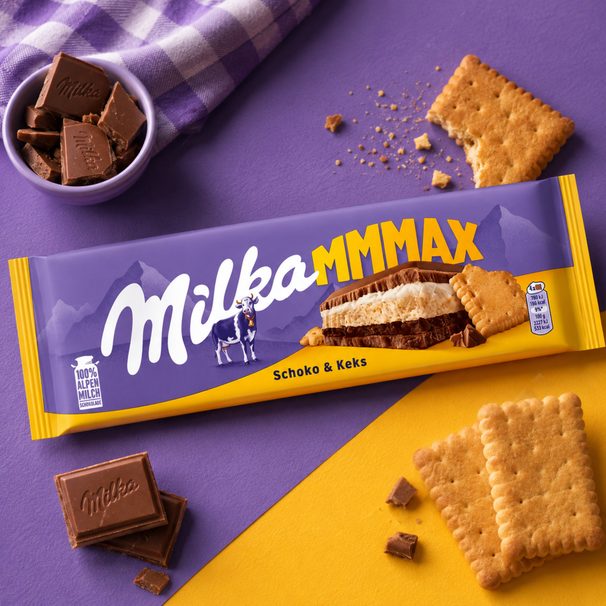 Milka Chocolate & Biscuit 300g