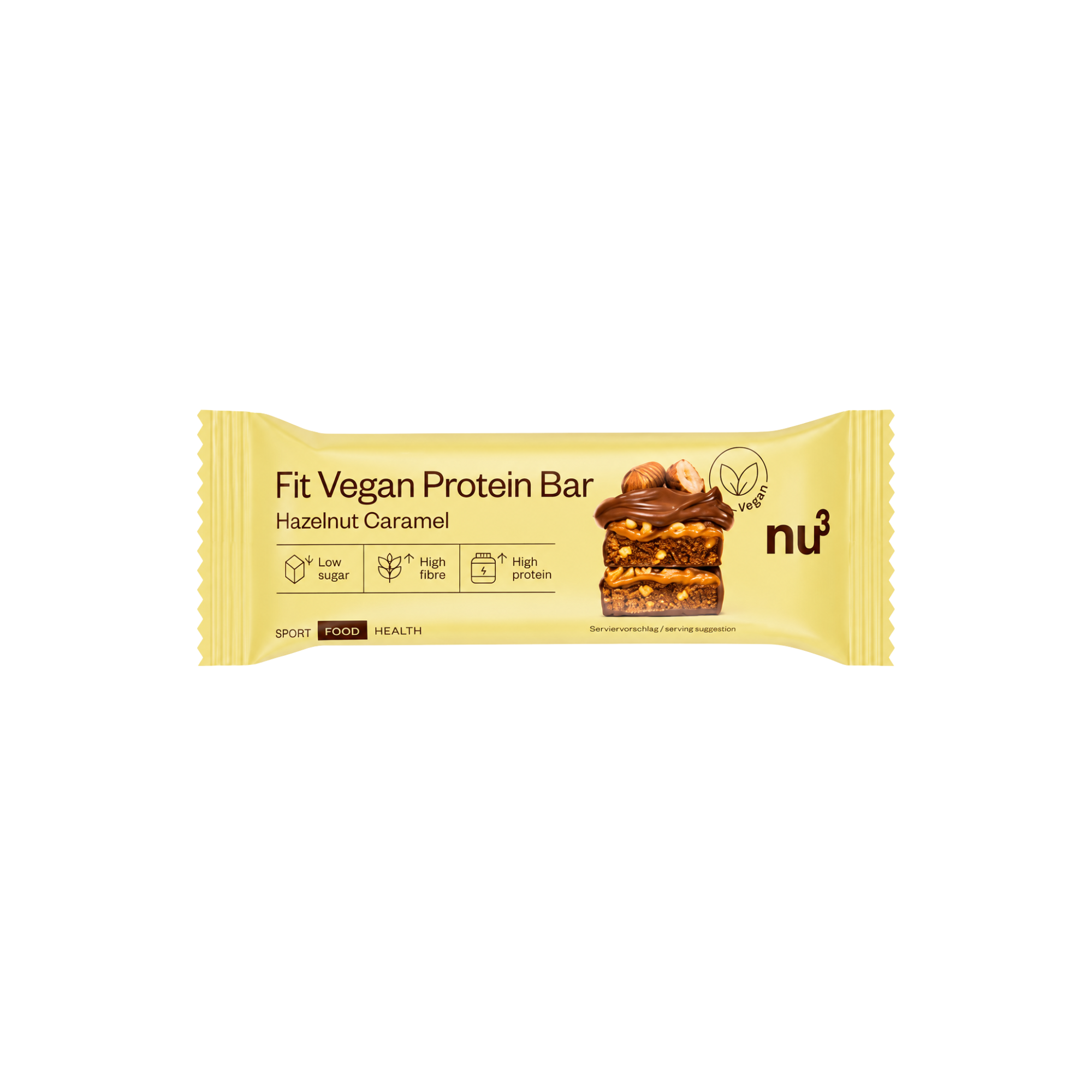 Barre Protéinée Vegan - Noisette Caramel 12 x 50g