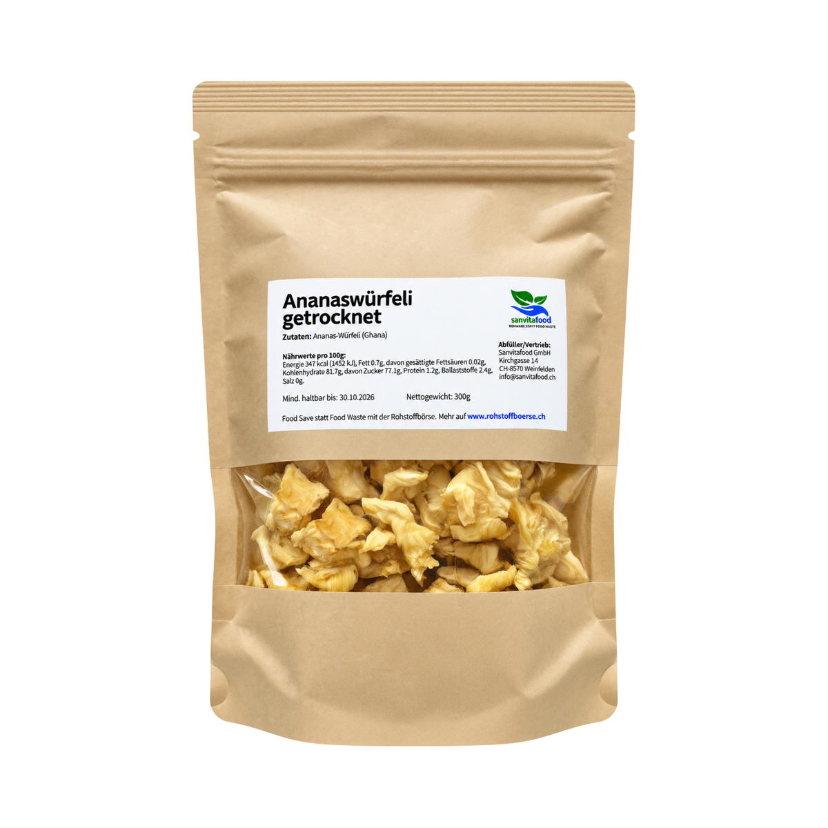 Ananas séchée Bio 300g