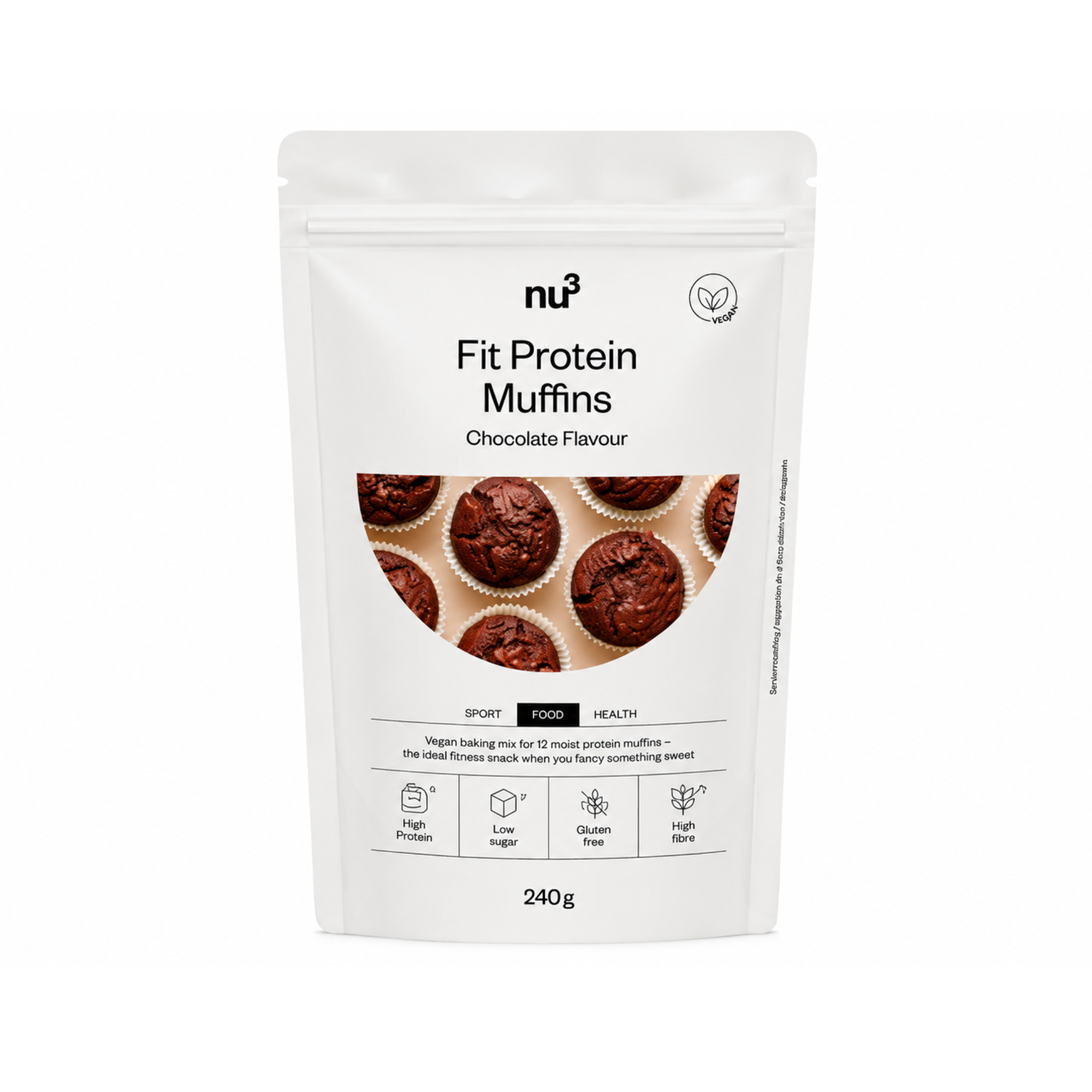Préparation pour Muffins Protéinés au Chocolat 400g