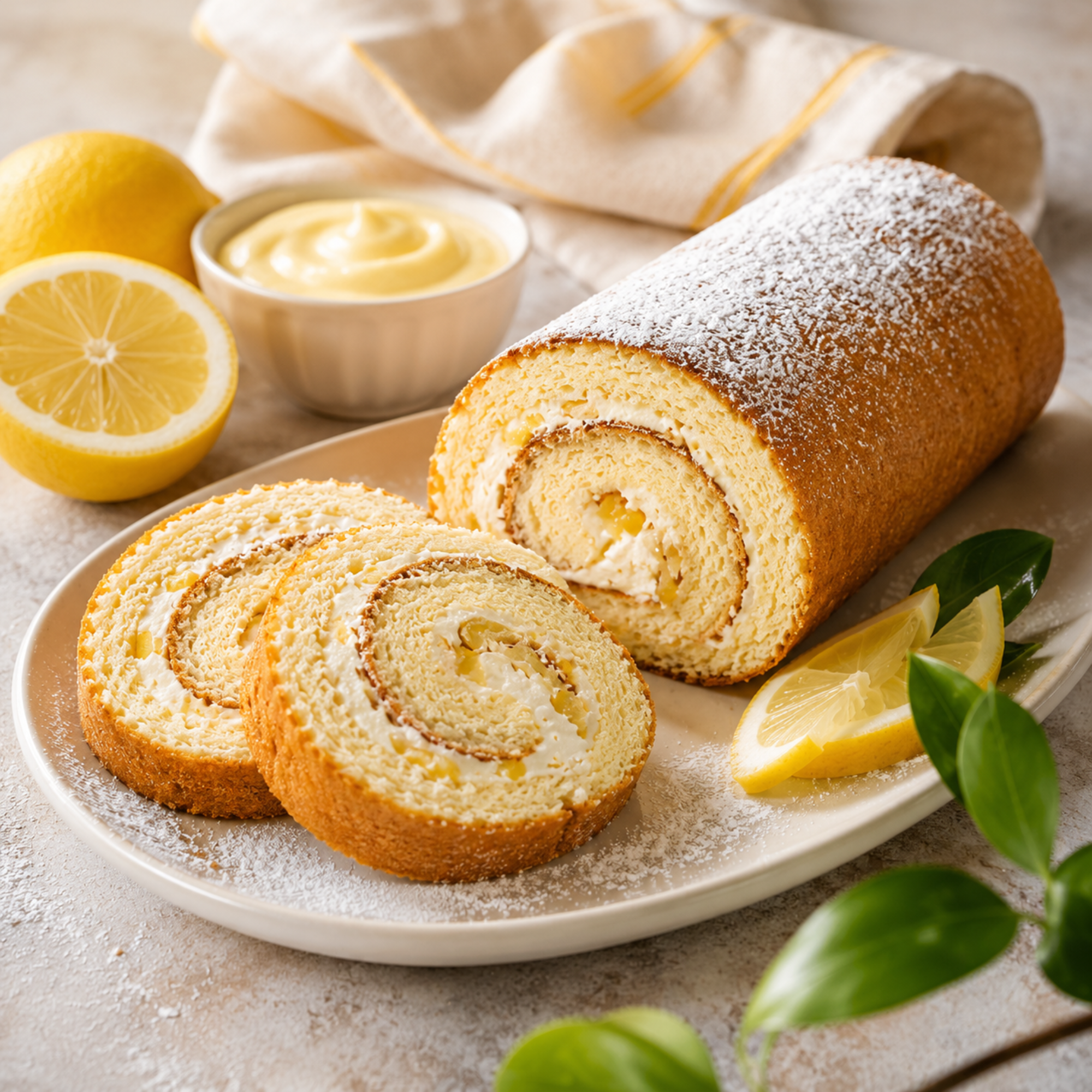 Zitronen-Roulade 400g