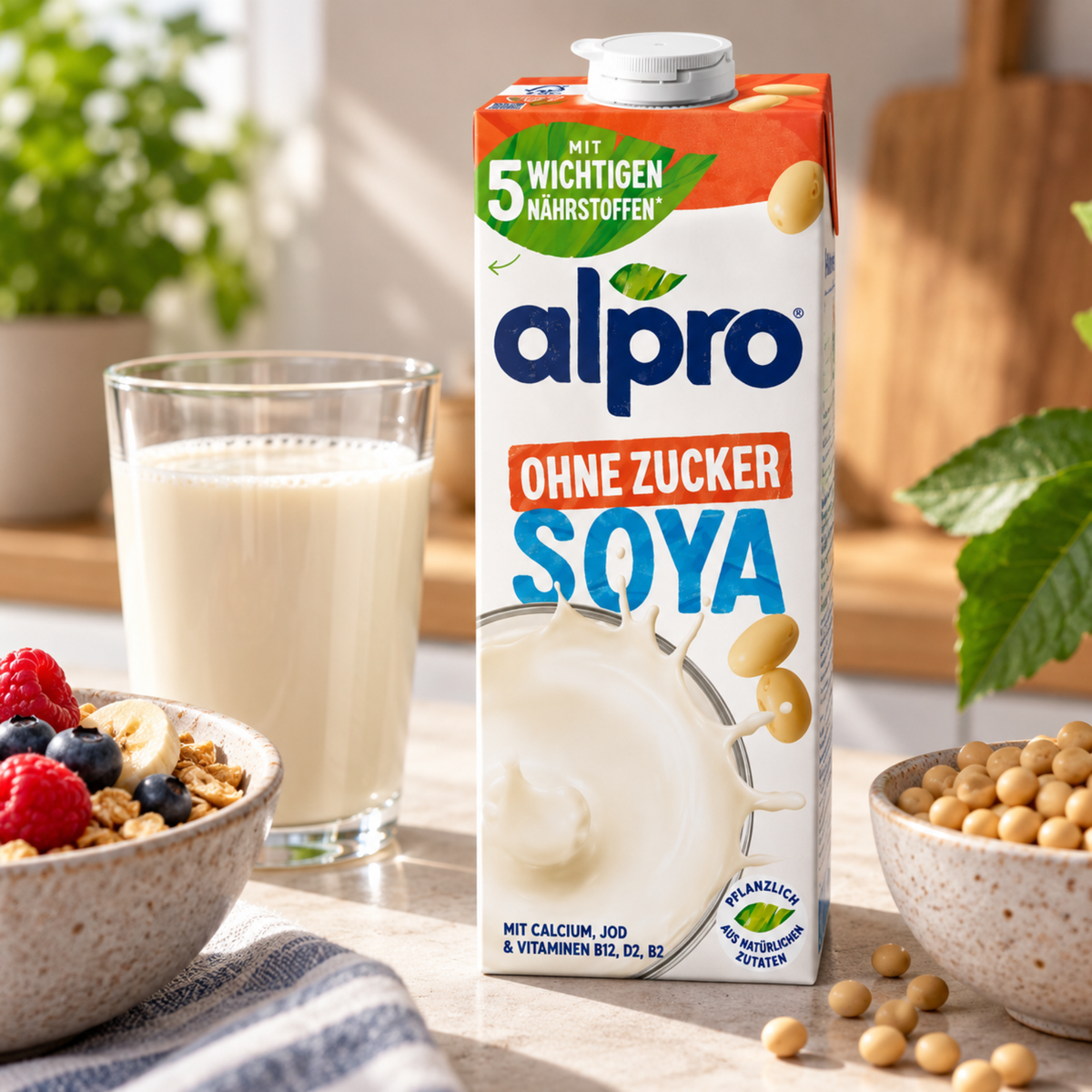 Alpro Soy Drink Unsweetened 1l 8 x 1l
