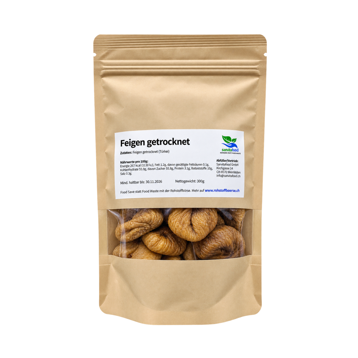 Organic Dried Figs 300g