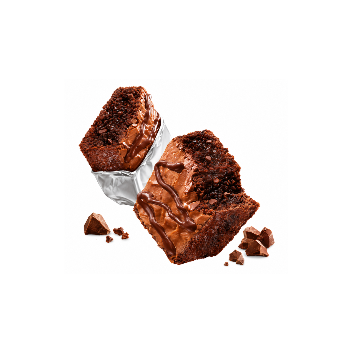 Mini brownies aux pépites de chocolat, paquet de 8 - 240 g