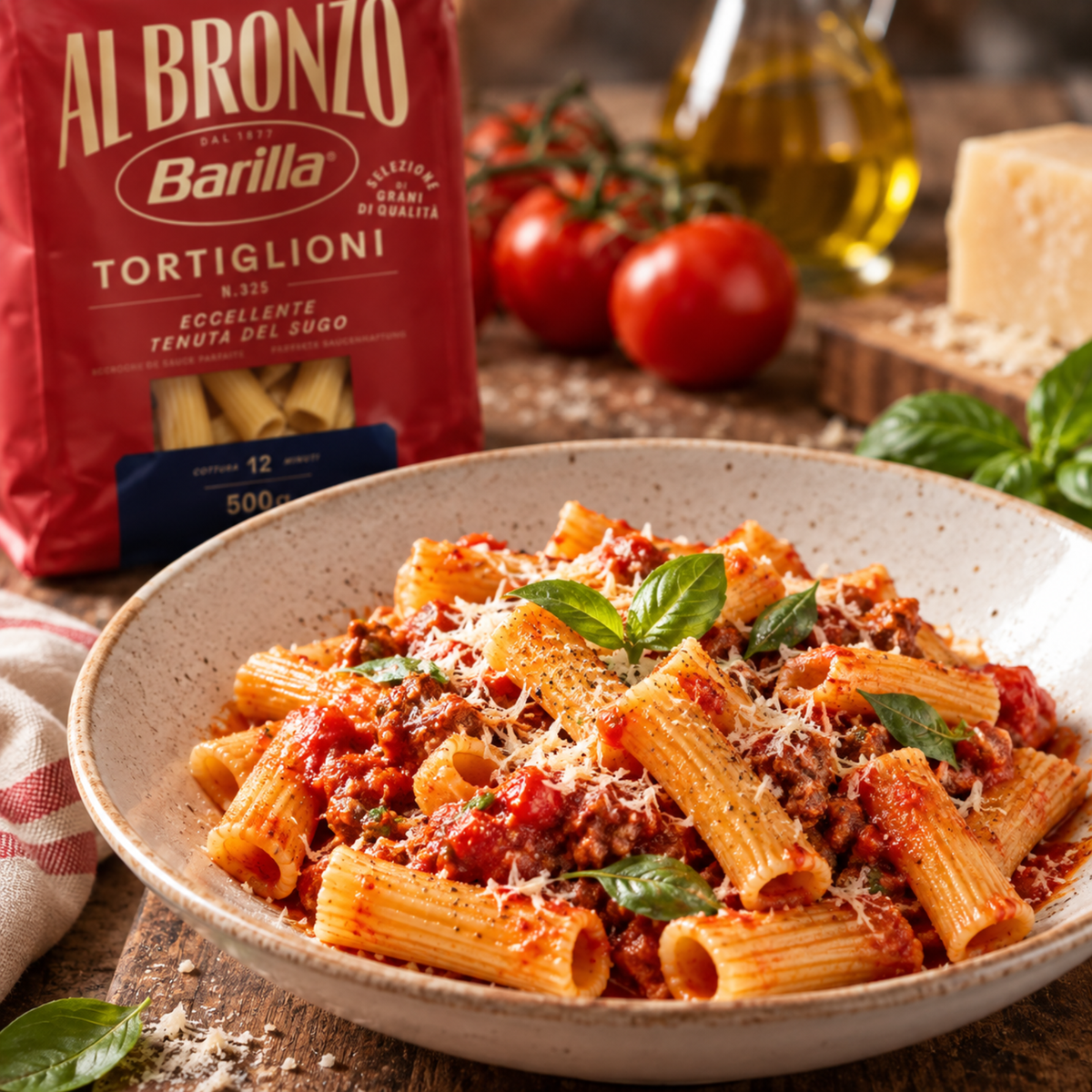 Barilla Tortiglioni Al Bronzo No. 325 - 500g