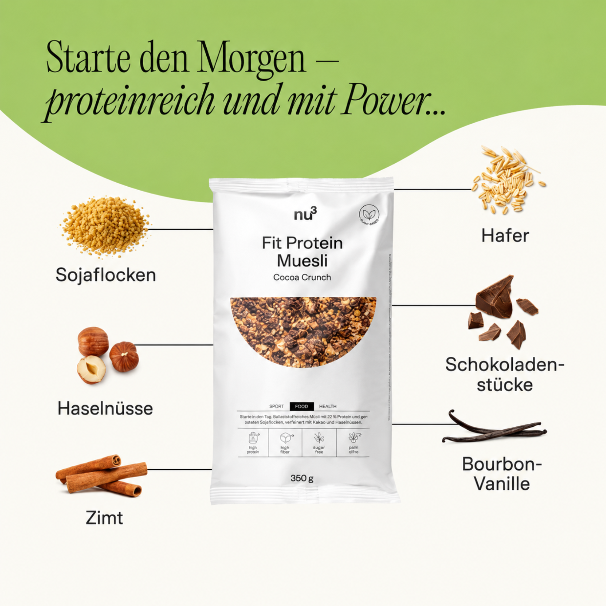 Fit Protein Muesli - Cocoa Crunch 350g