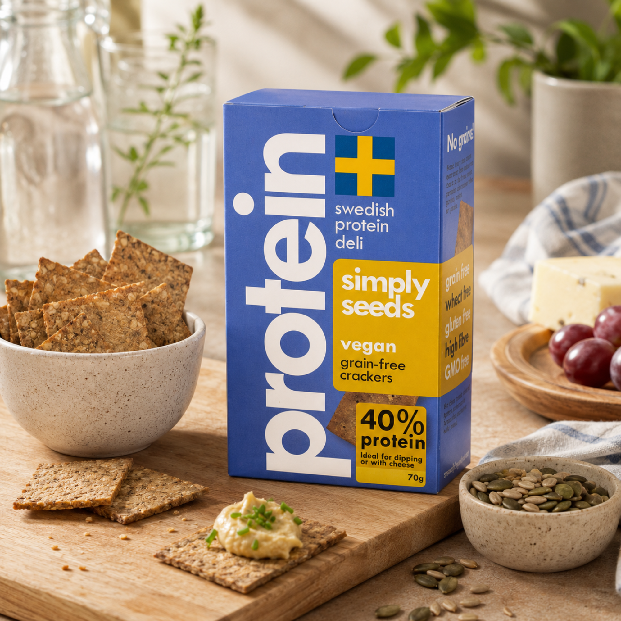 Protein Deli Crackers Simply Seeds 70g