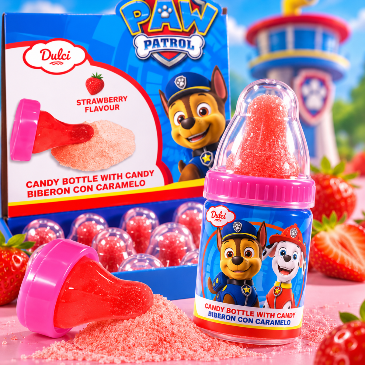 Paw Patrol Baby Bottle Lollipops 24 x 18g