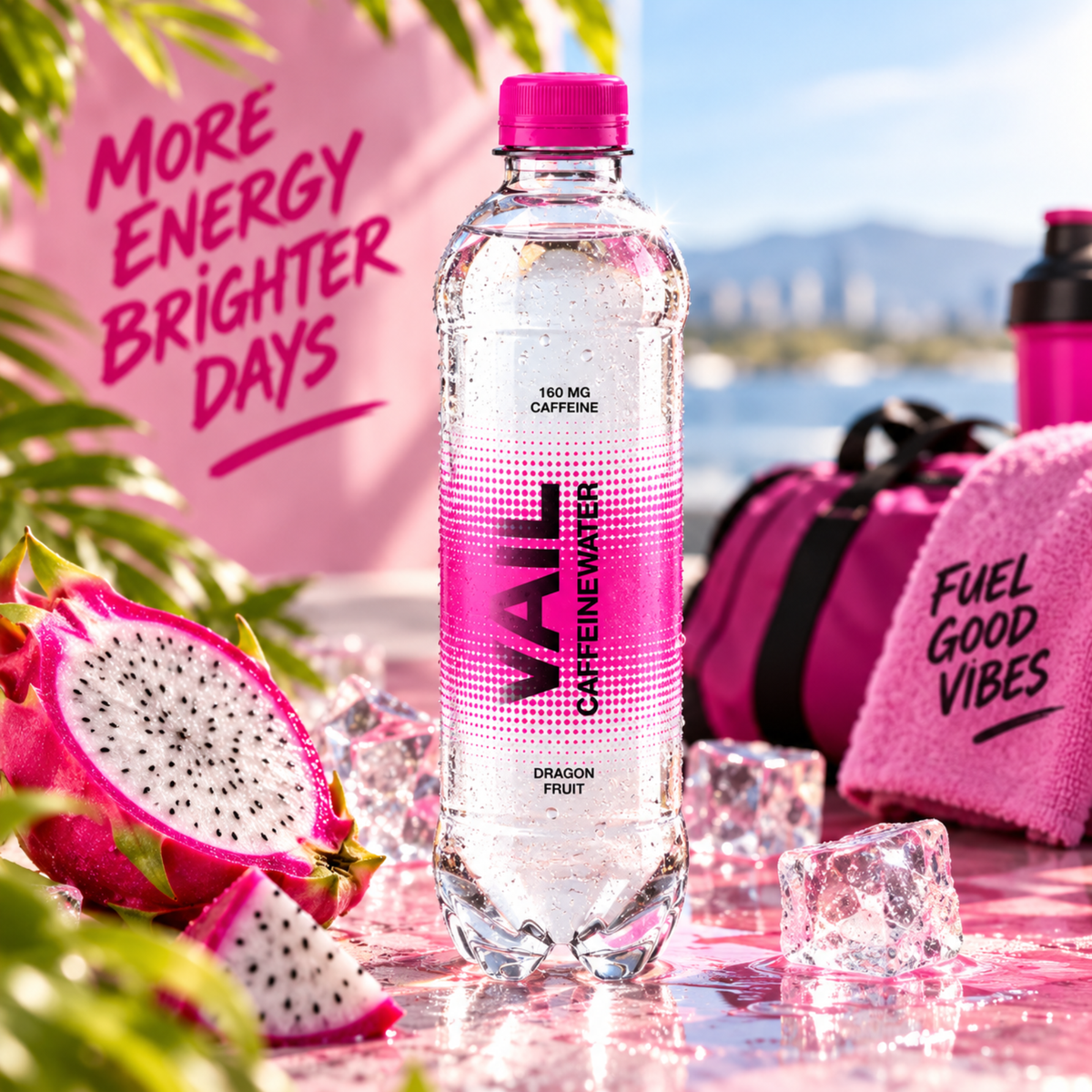 VAIL Koffeinwasser Drachenfrucht 500ml