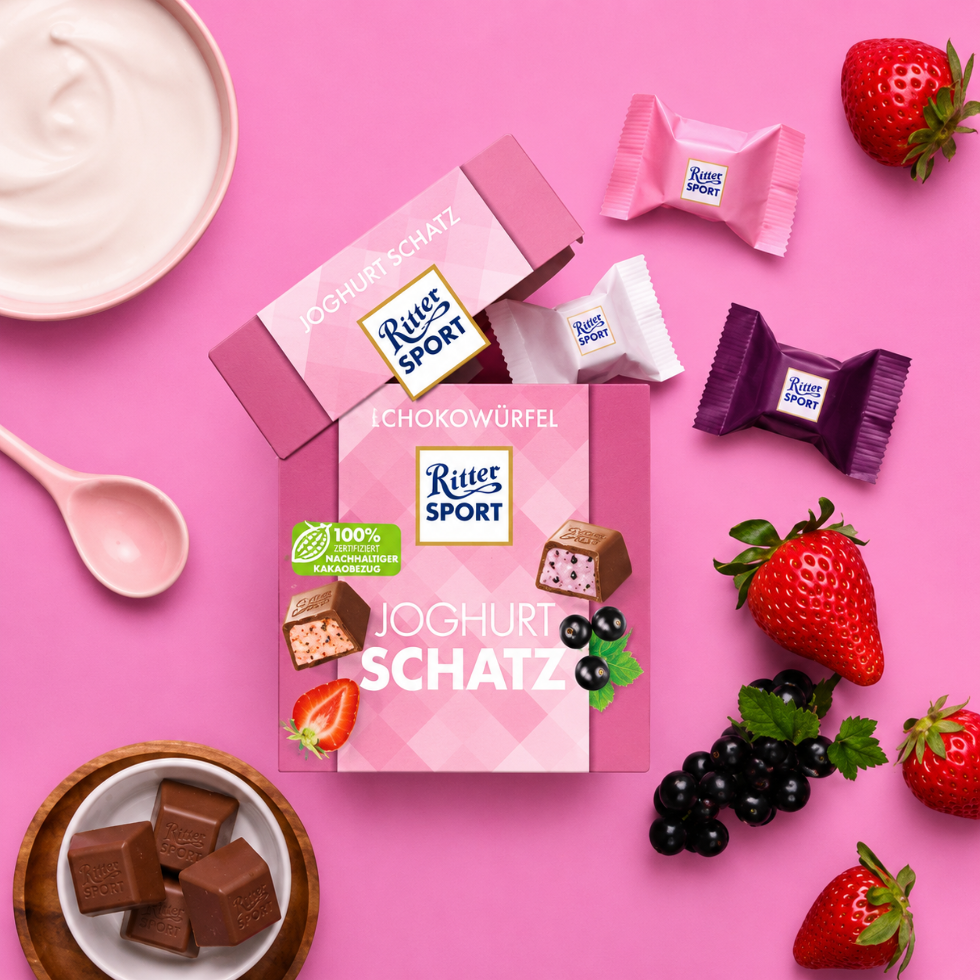 Ritter Sport - Schokowürfel Joghurt Mix 176g