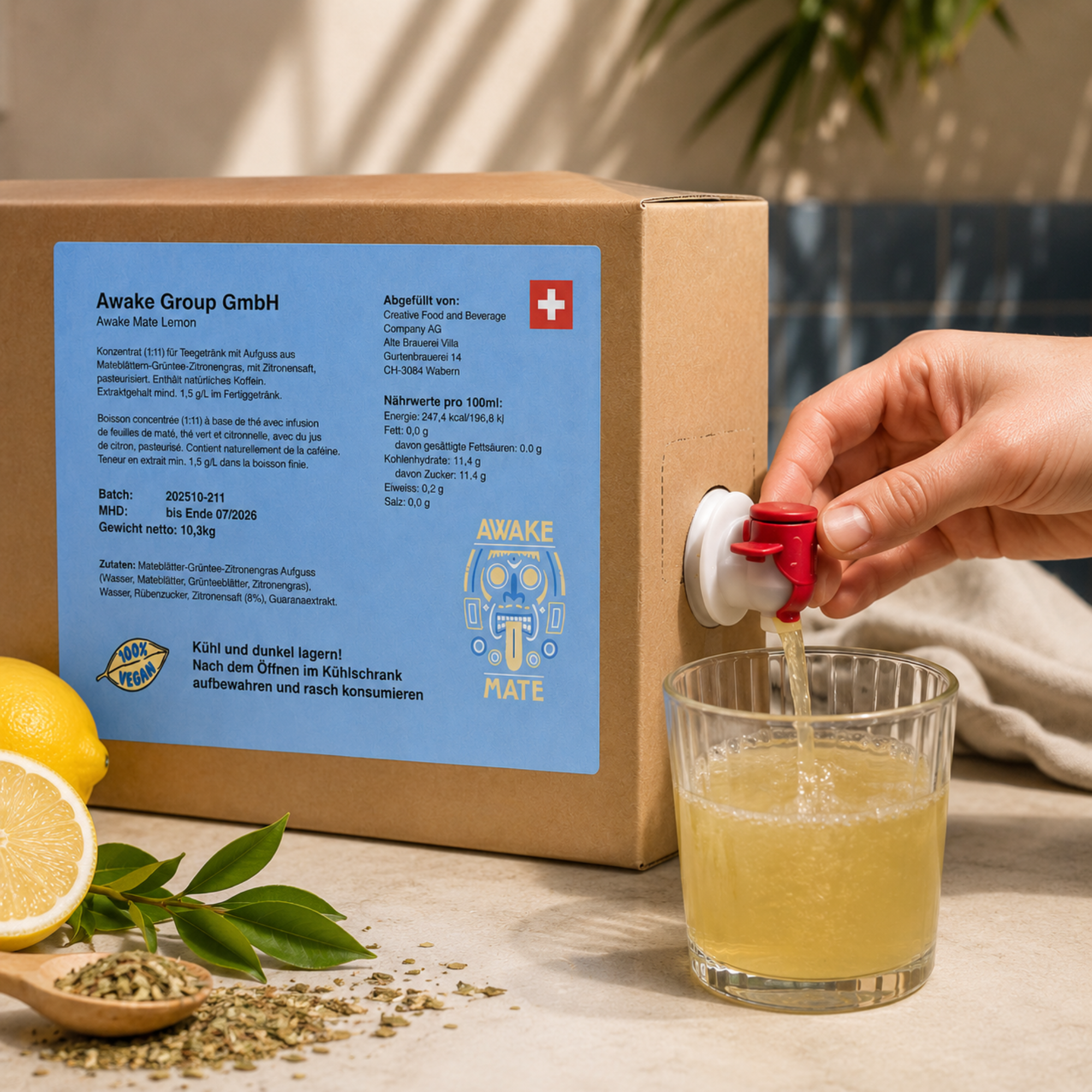 Awake Mate Lemon - Getränkekonzentrat 10,3kg