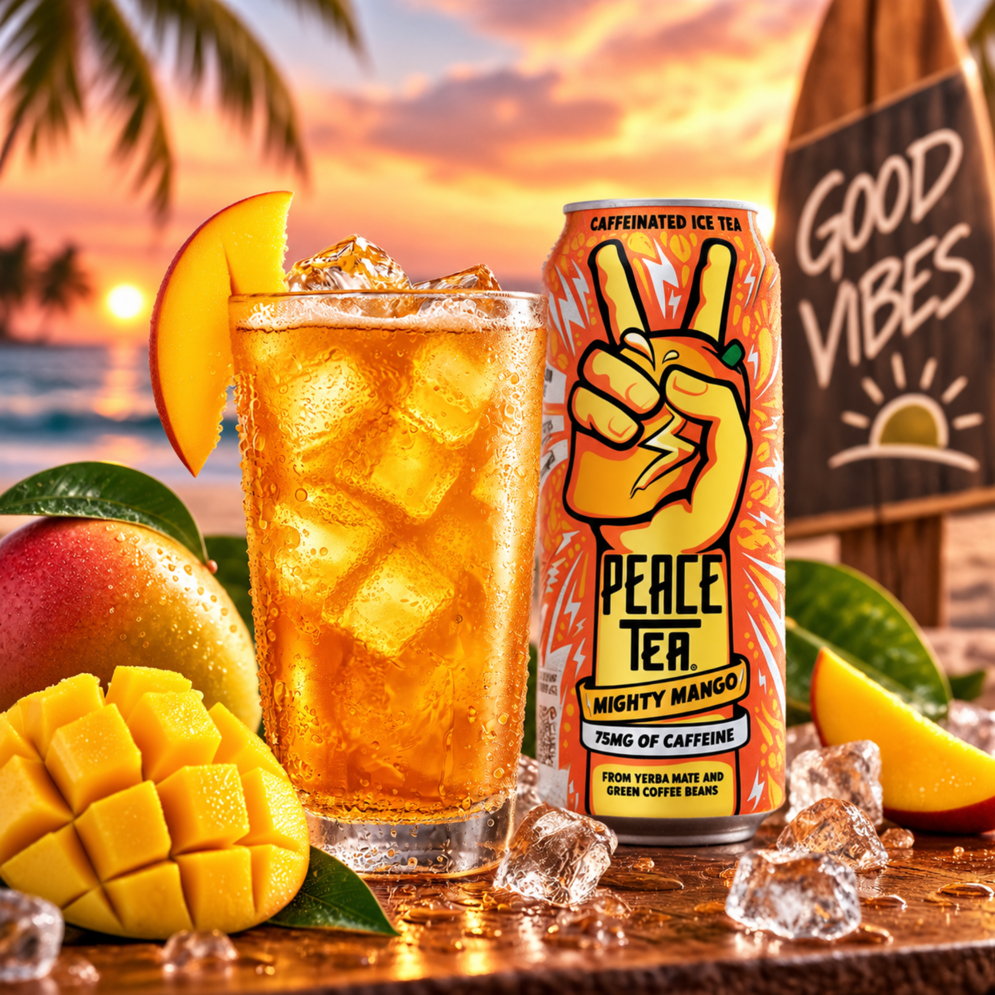 Peace Tea Mighty Mango 24 x 500ml