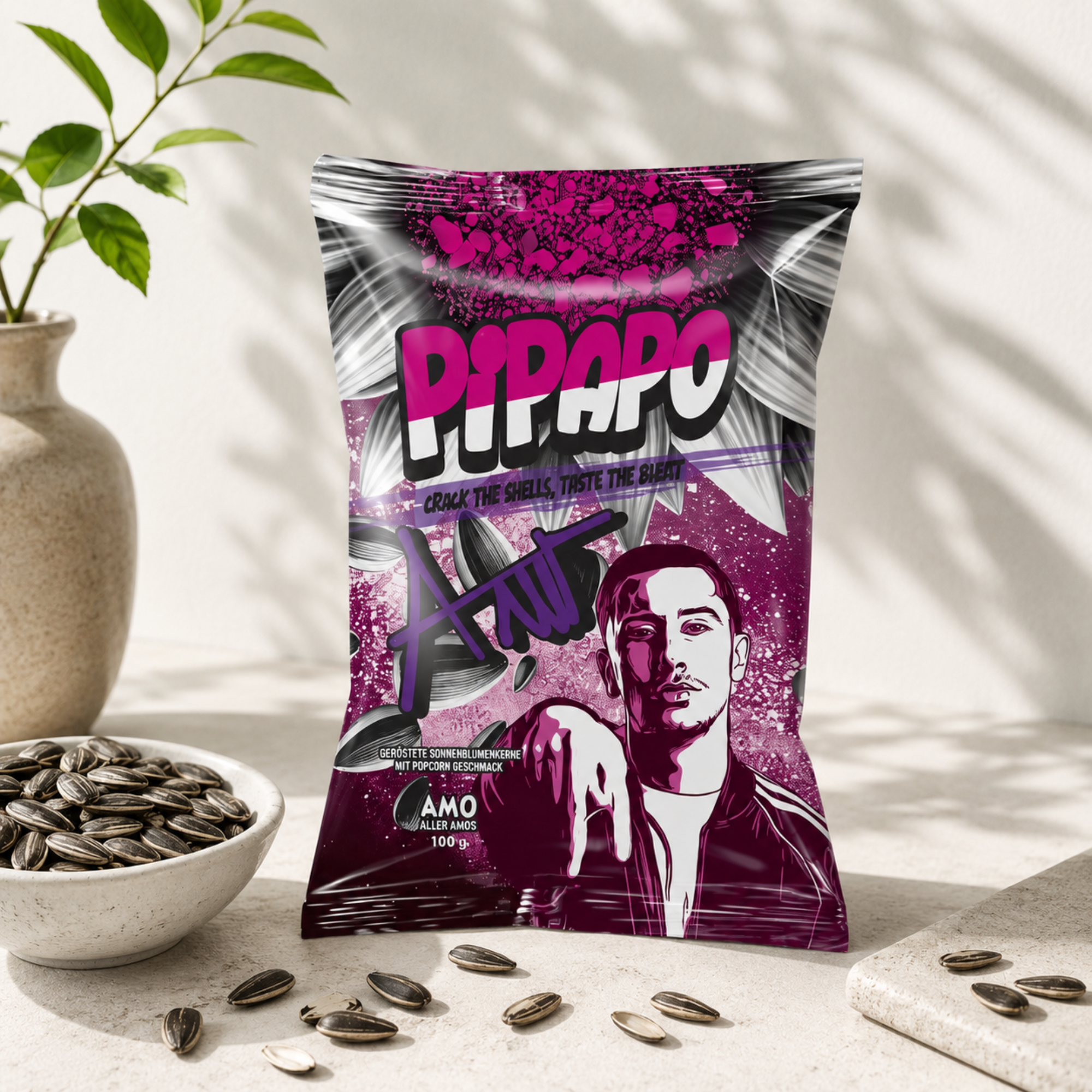 Sonnenblumenkernen Snack - Popcorn 100g