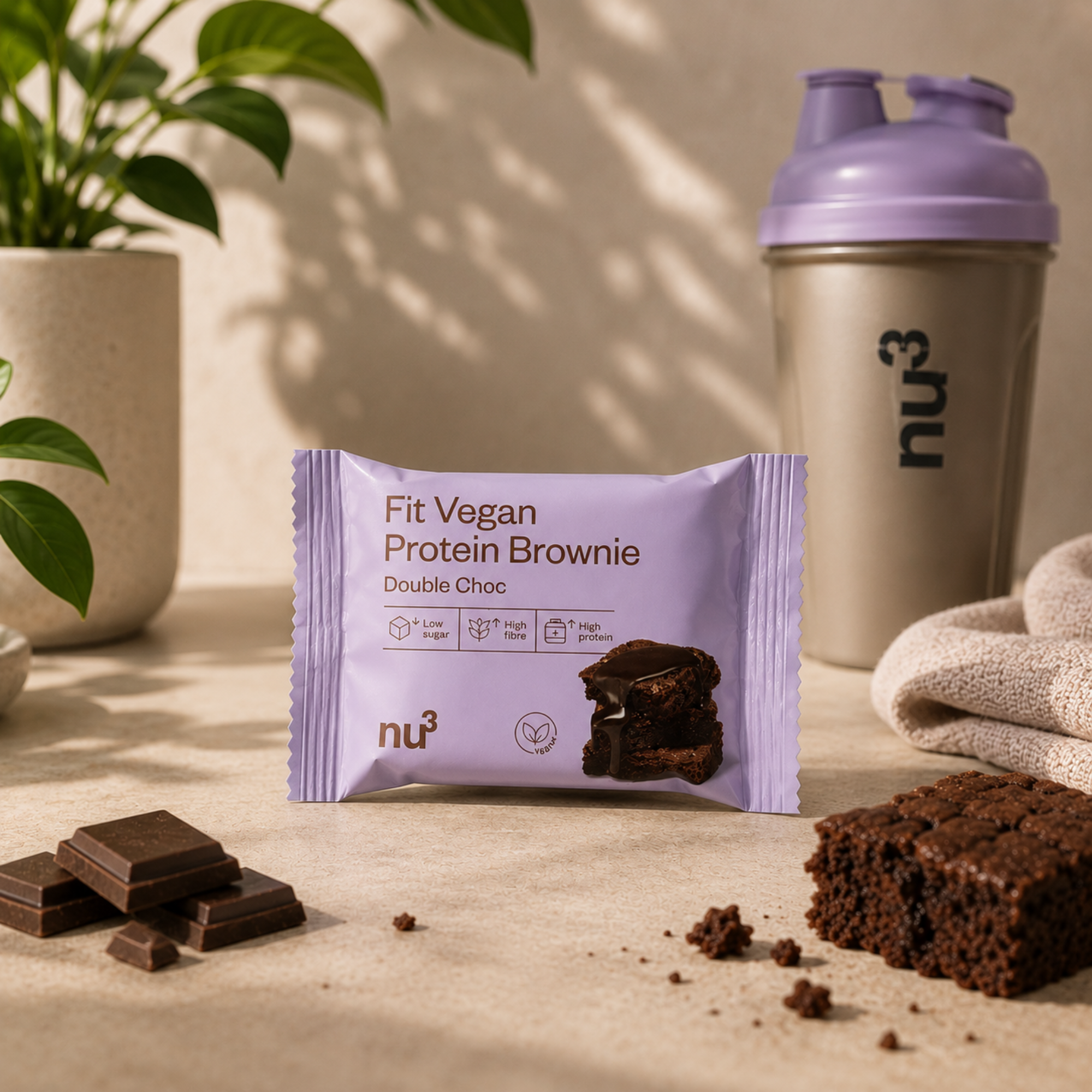 nu3 Fit Protein Brownie Double Choc 50g