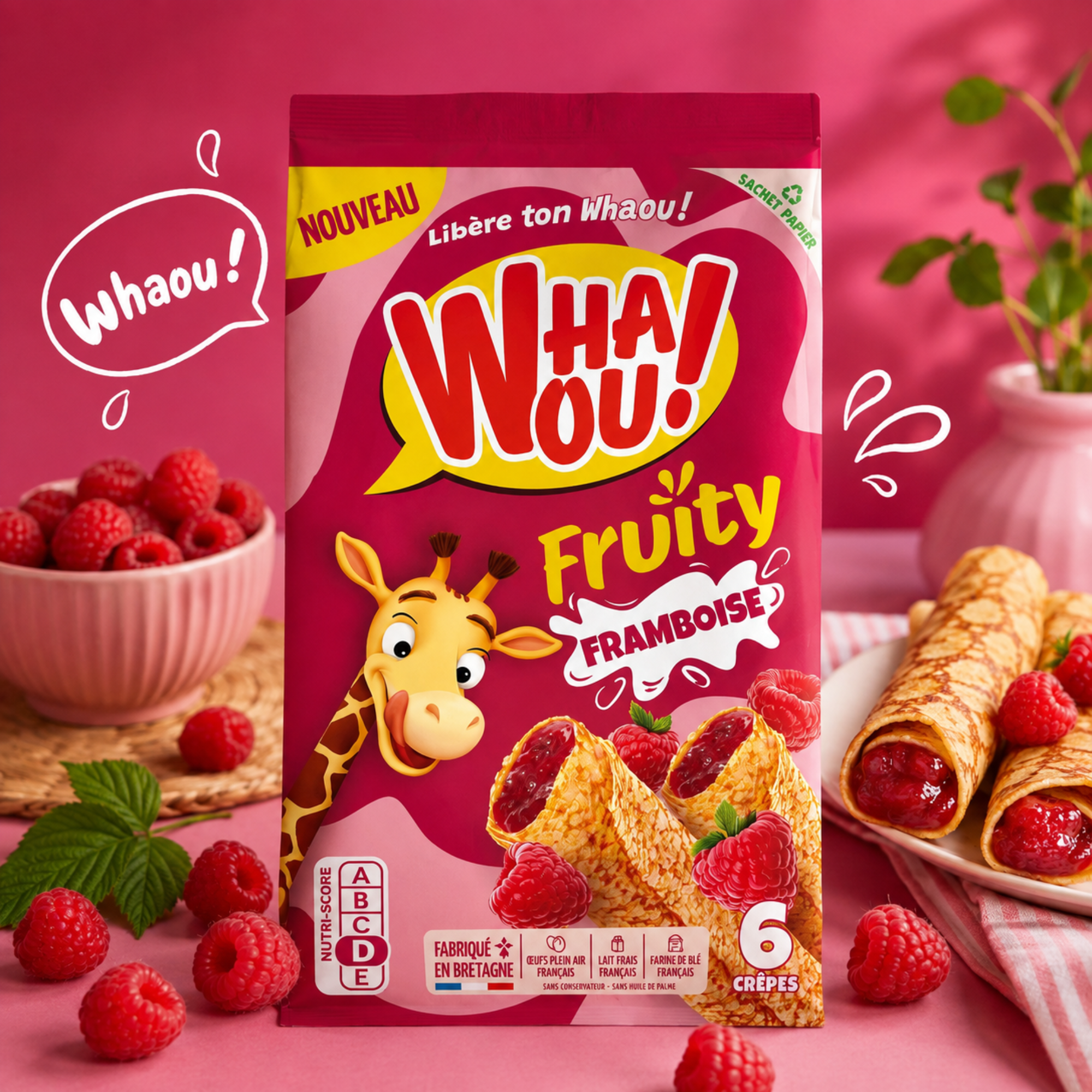 Crêpes Fruity Raspberry 180g