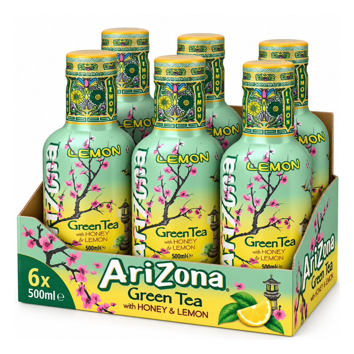 Arizona Green Tea Lemon 6 x 500ml
